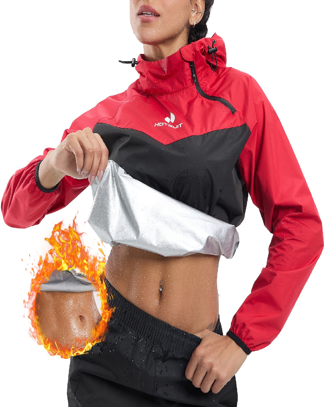 HOTSUIT Women Weight Loss Odorless Sauna Jacket Pant