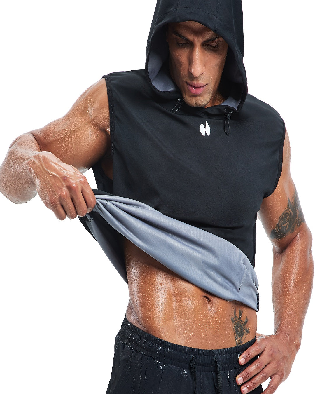 HOTSUIT Men's Sauna Vest – Sweat-Enhancing Workout Top with Dry Fit Fabric