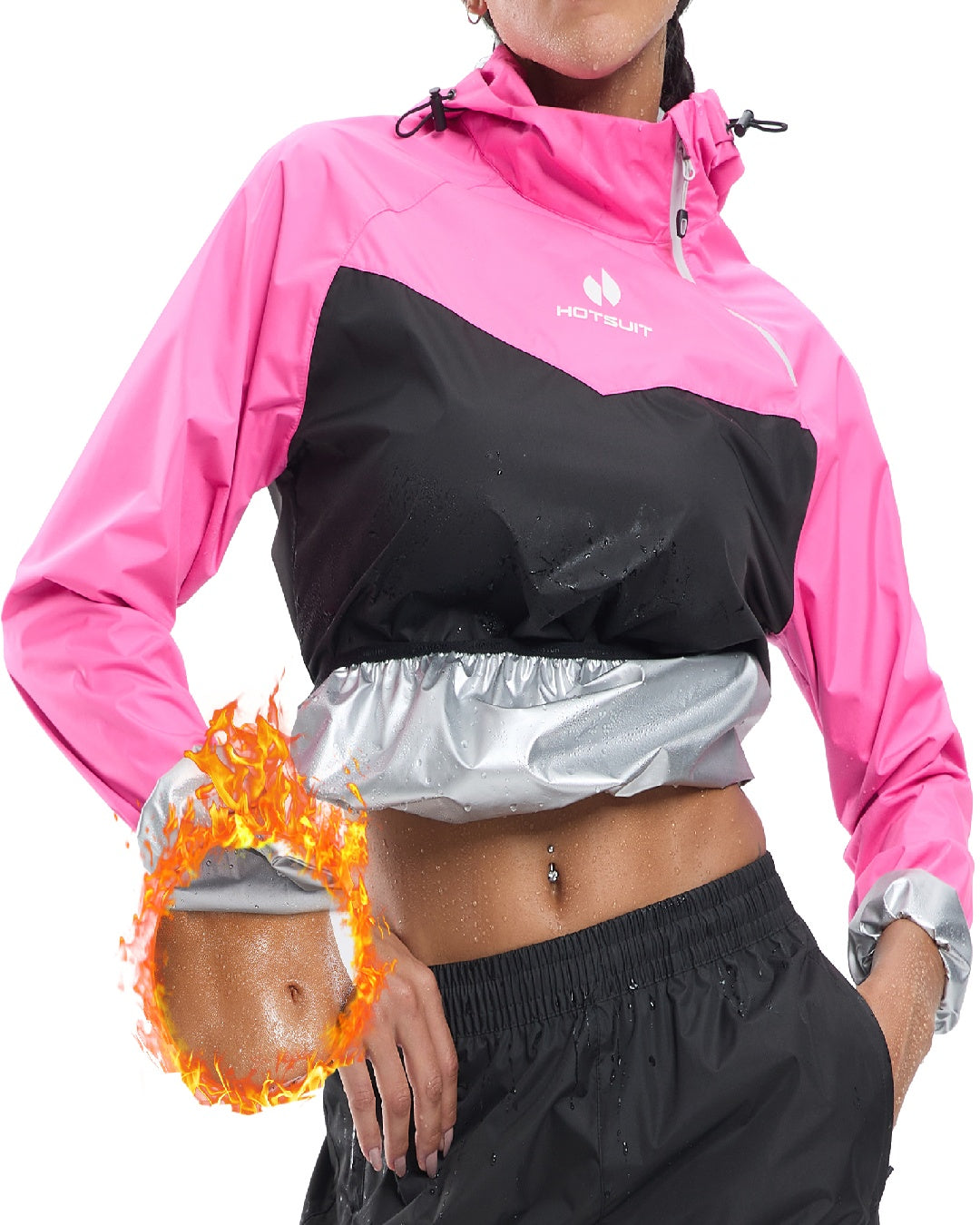 HOTSUIT Women Weight Loss Odorless Sauna Jacket Pant