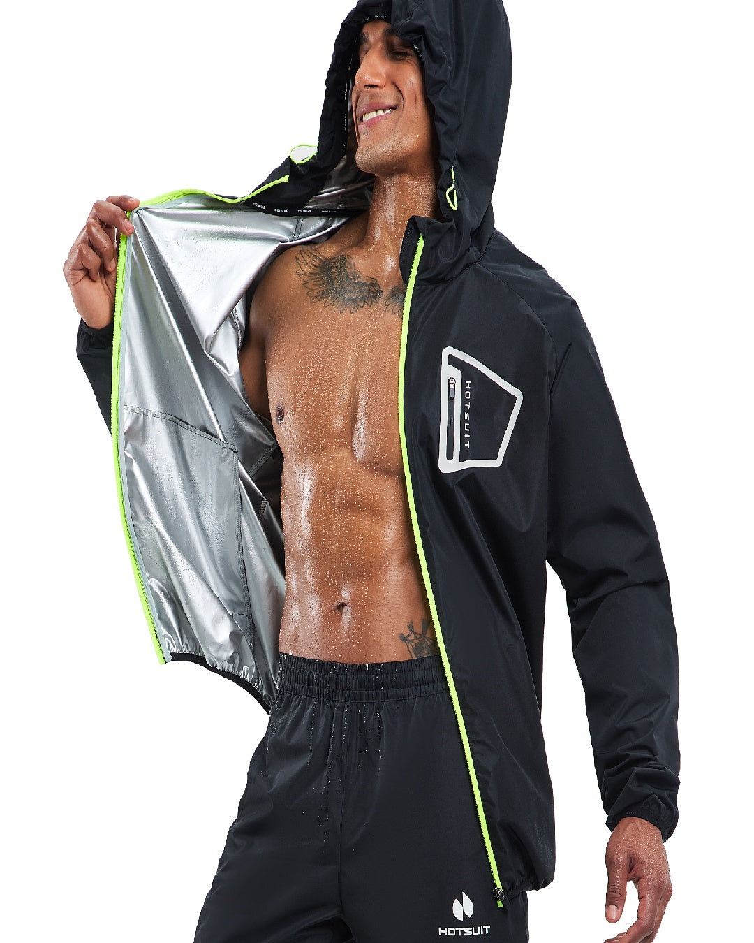 HOTSUIT Men Sweat Suits Exercise Workout Jacket