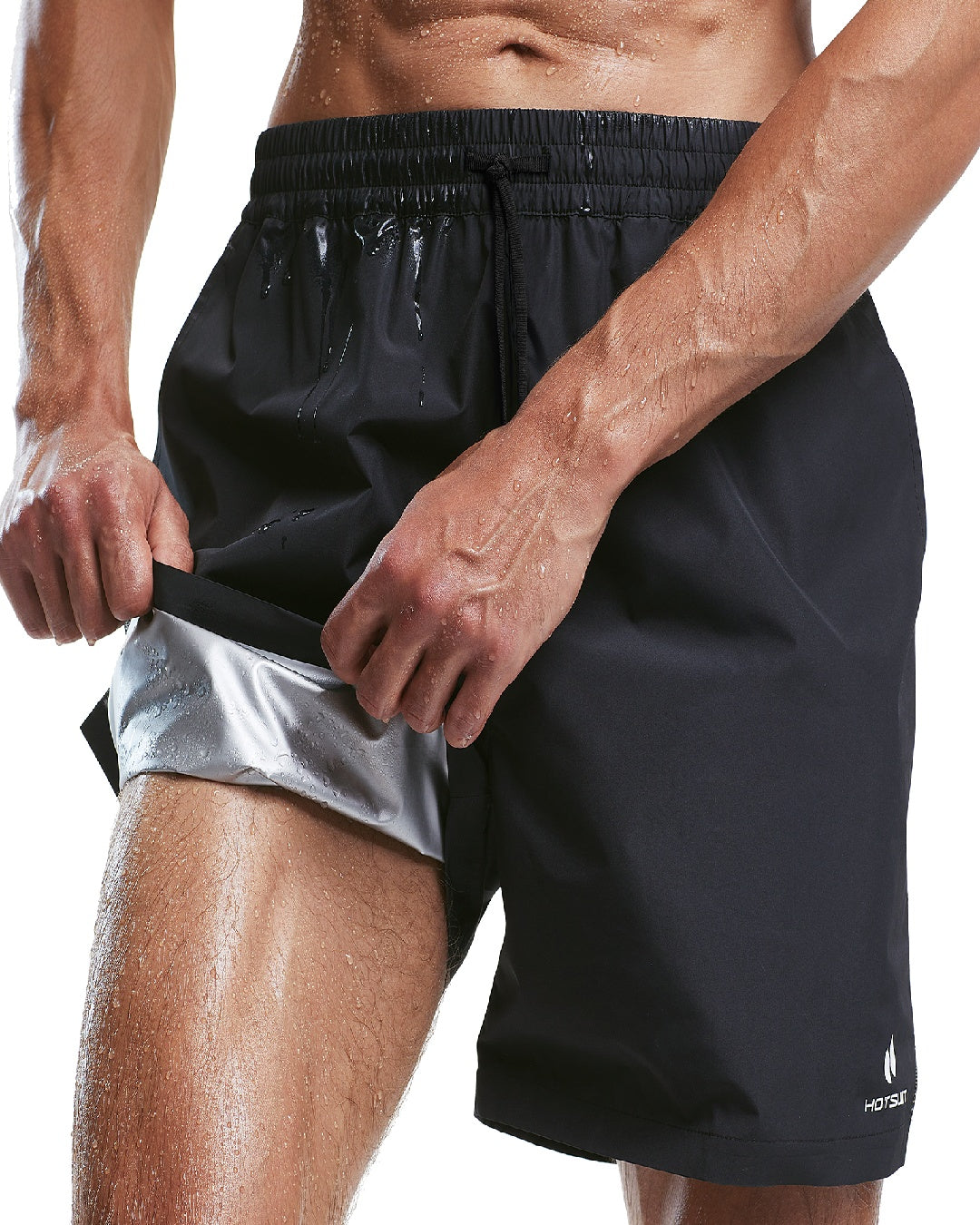 HOTSUIT Mens Sauna Shorts Sweat Sauna Pants