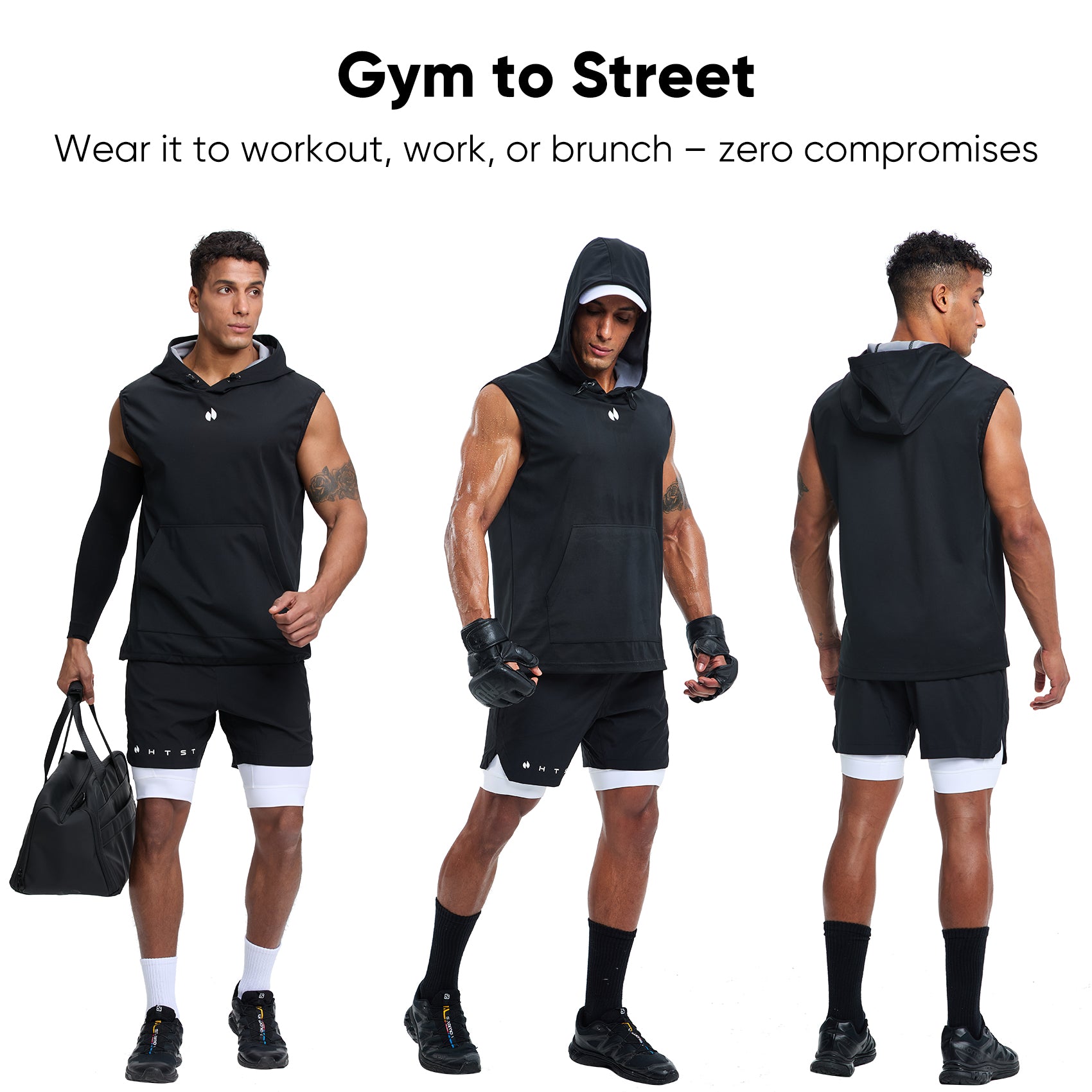 HOTSUIT Men's Sauna Vest – Sweat-Enhancing Workout Top with Dry Fit Fabric