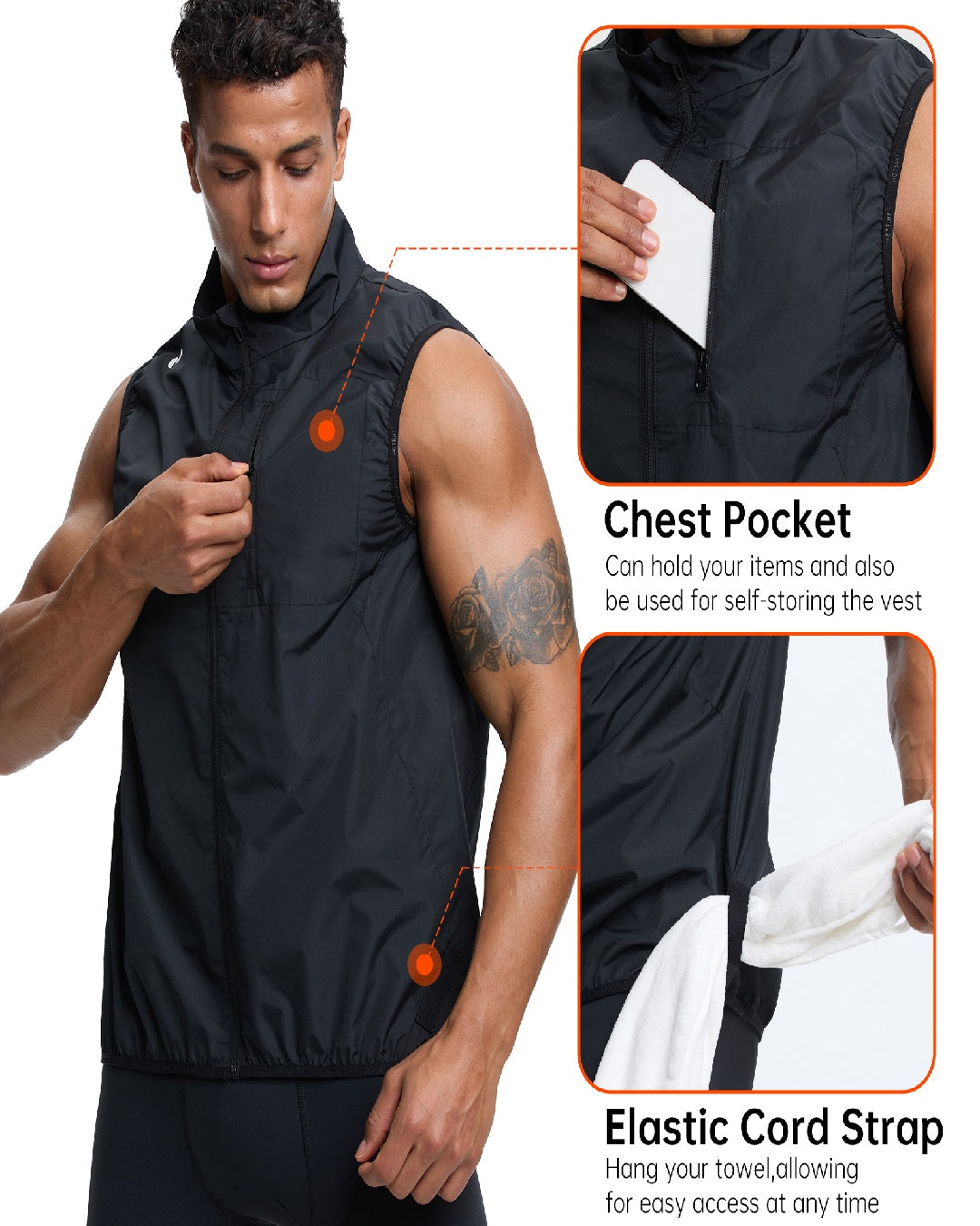 HOTSUIT Men with Pocket Workout Jacket Sauna Suit