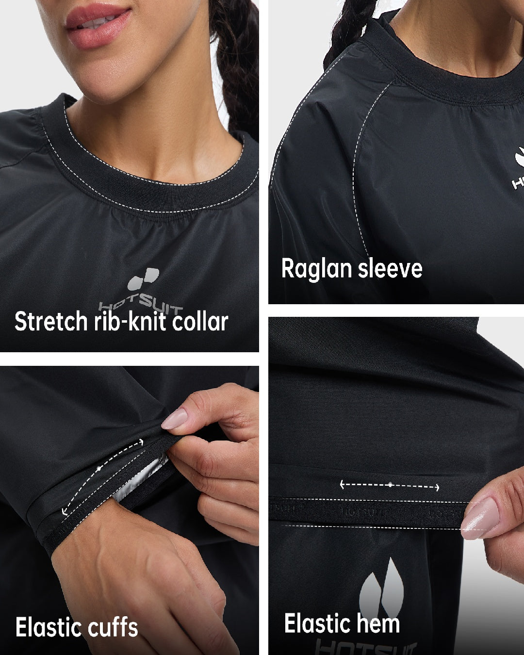 HOTSUIT Women Gym Workout Sauna Jacket Pants