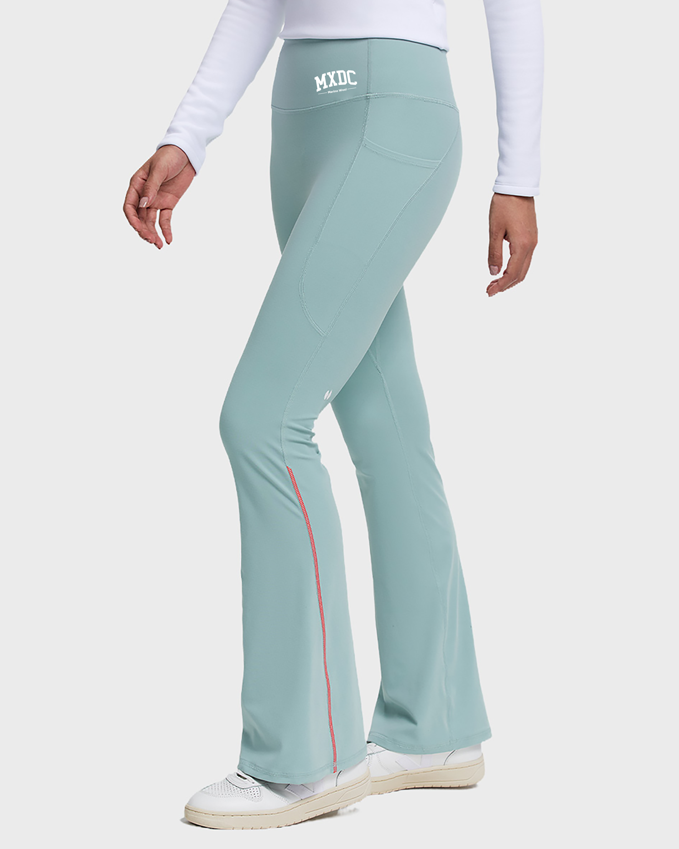 MXDC Merino Wool Women's Flared Gym Leggings
