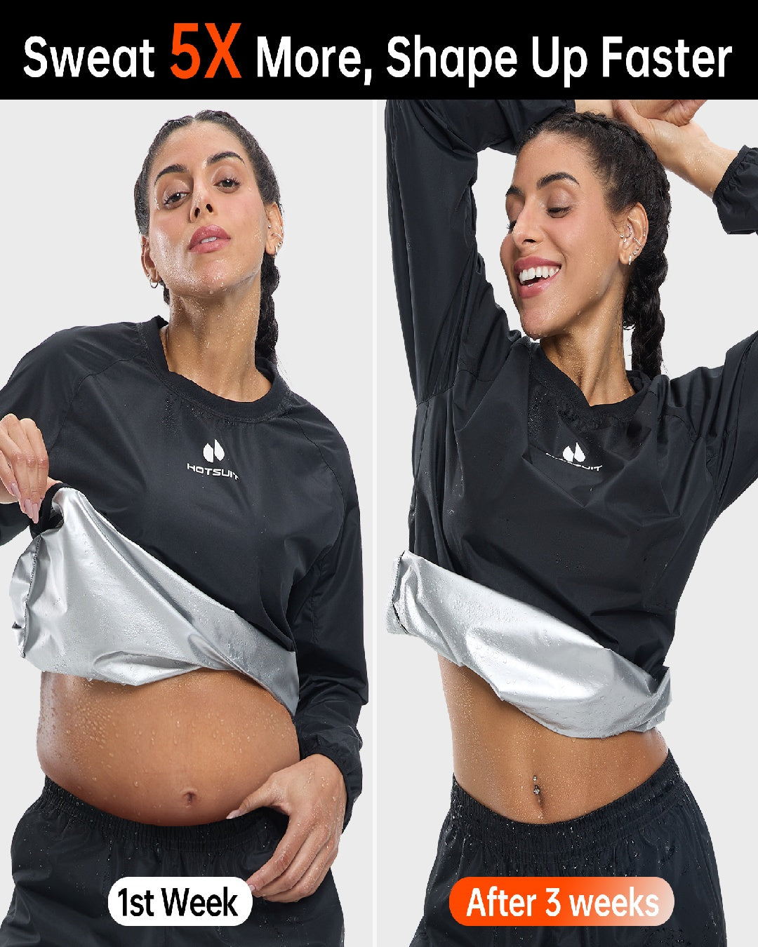 HOTSUIT Women Gym Workout Sauna Jacket Pants