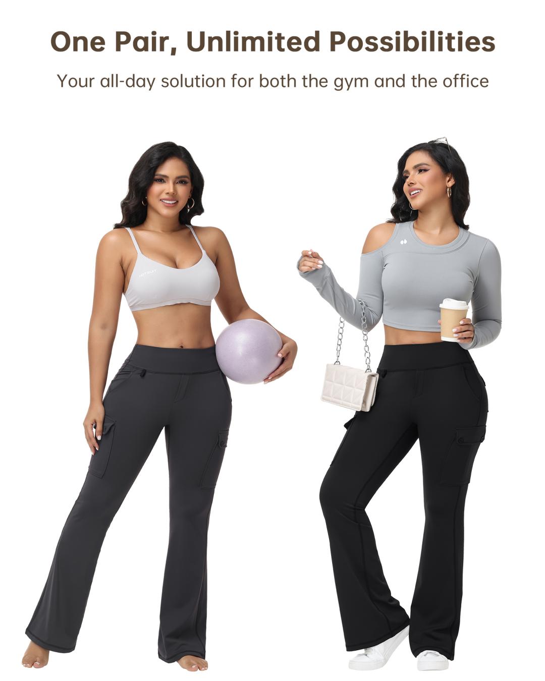 HOTSUIT Women 6 Pockets Cargo Yoga Pants