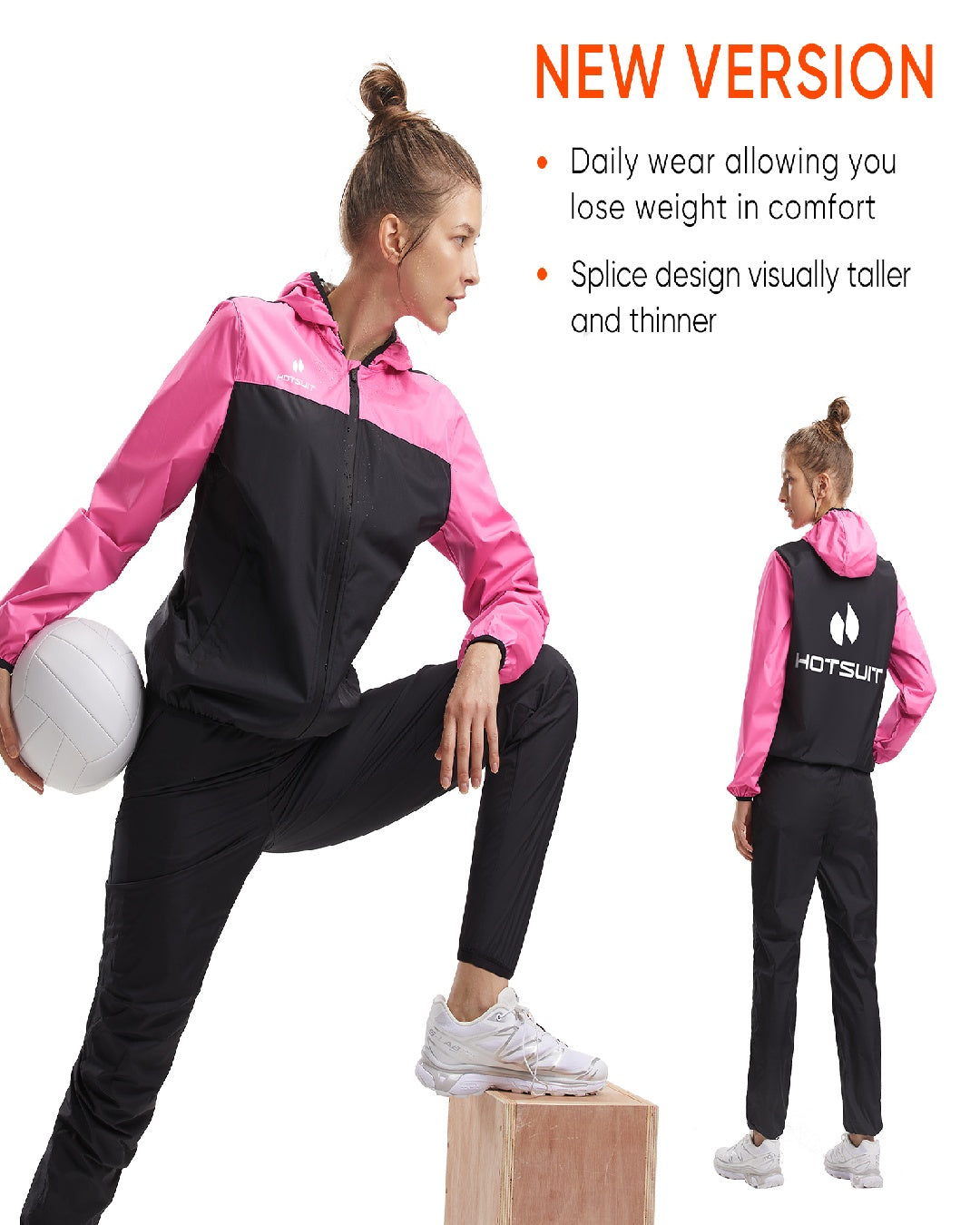 HOTSUIT Women Weight Loss Sweat Suits Sauna Jacket Pant