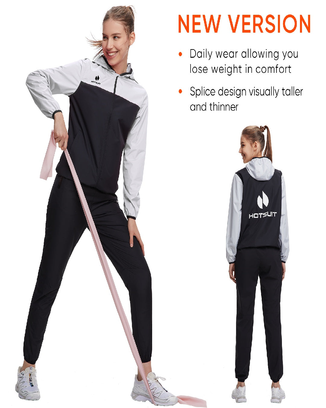 HOTSUIT Women Weight Loss Sweat Suits Sauna Jacket Pant