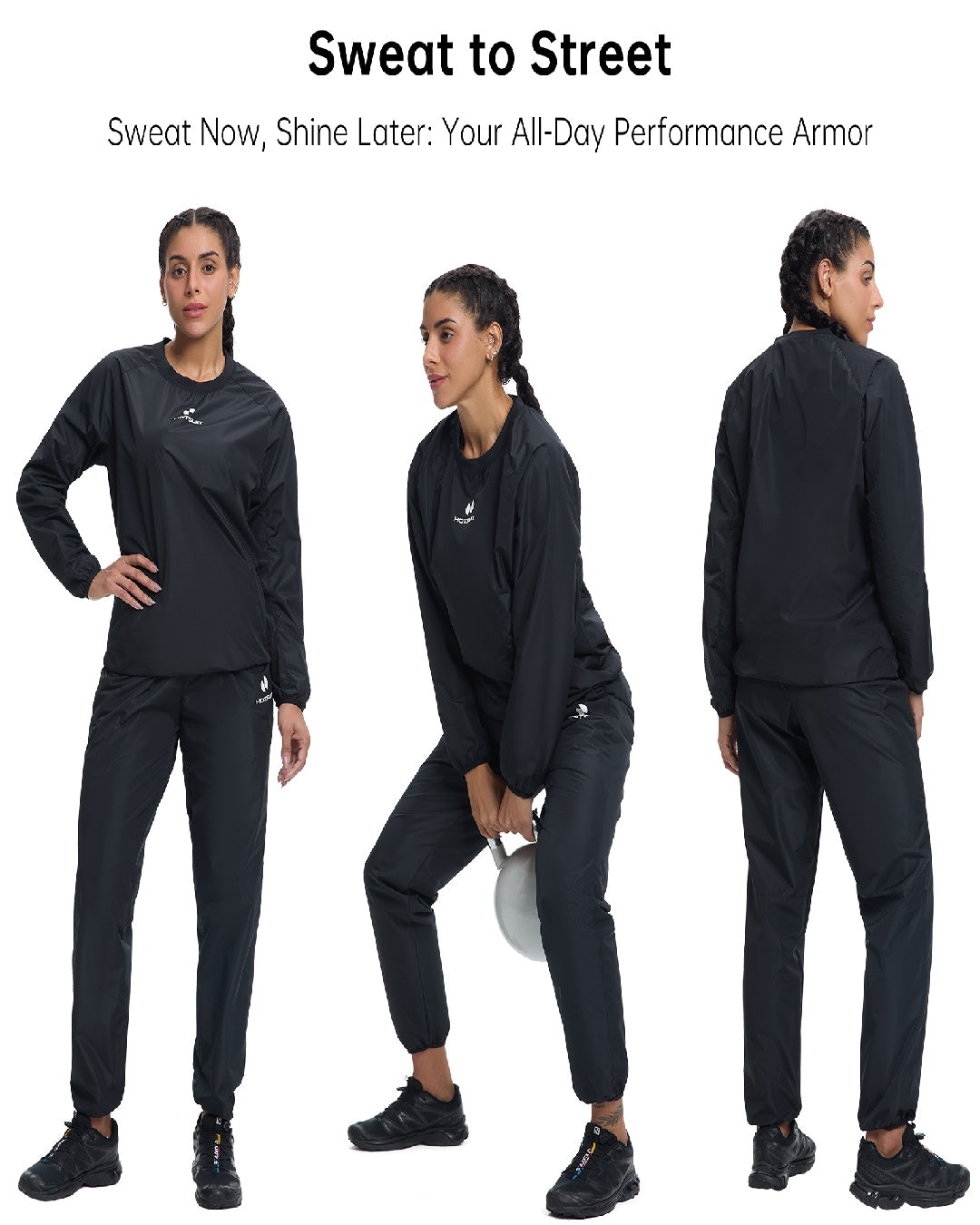 HOTSUIT Women Gym Workout Sauna Jacket Pants