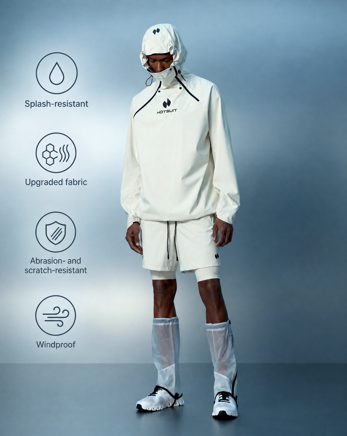 Men's 904 MAX Hooded Sauna Suit — Top & shorts Set