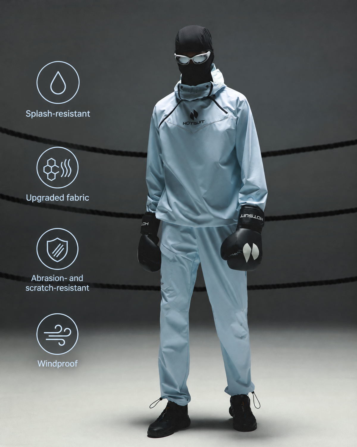 Men's 904 MAX Athletics Hooded Sauna Suit — Top & Pants Set
