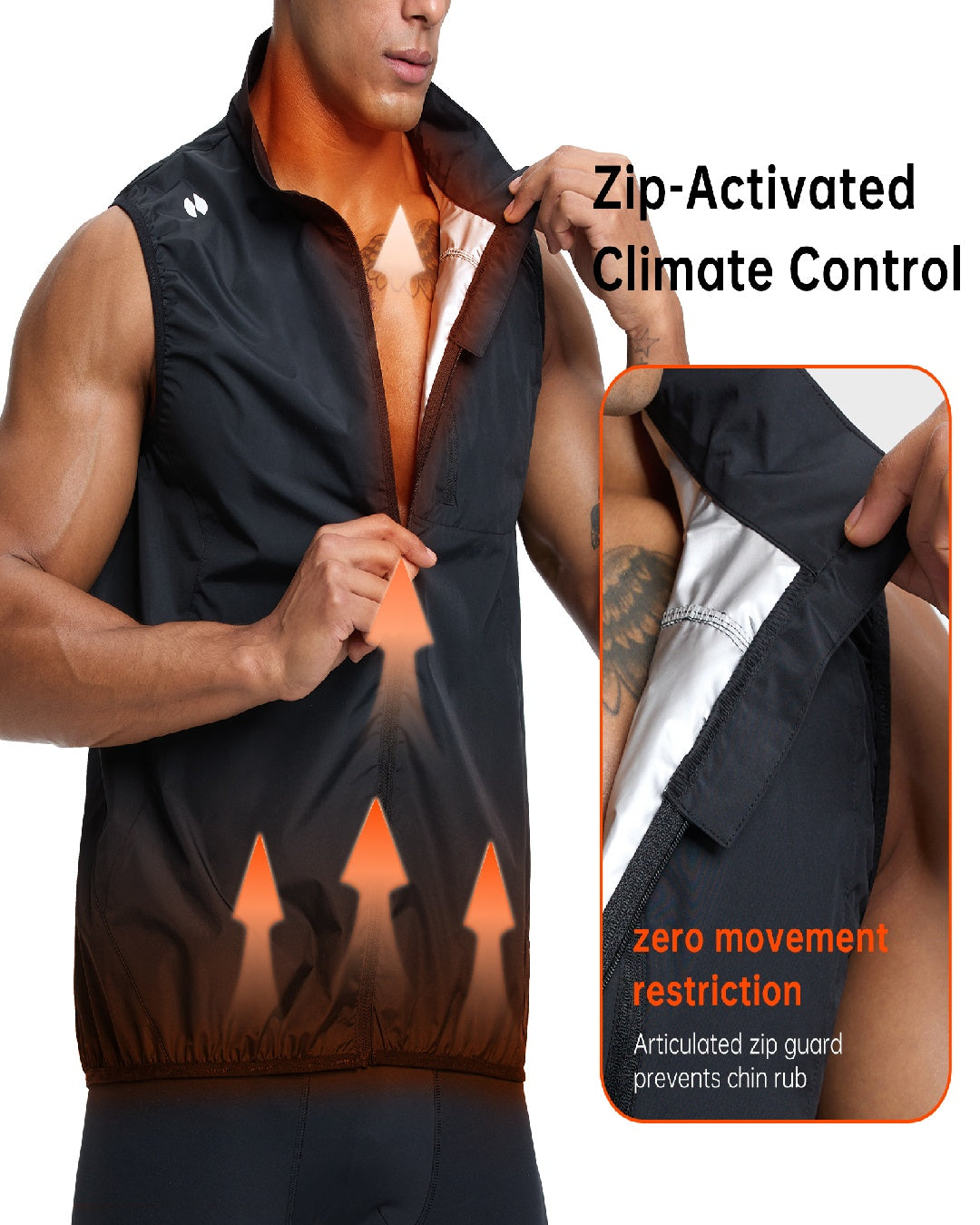 HOTSUIT Men with Pocket Workout Jacket Sauna Suit