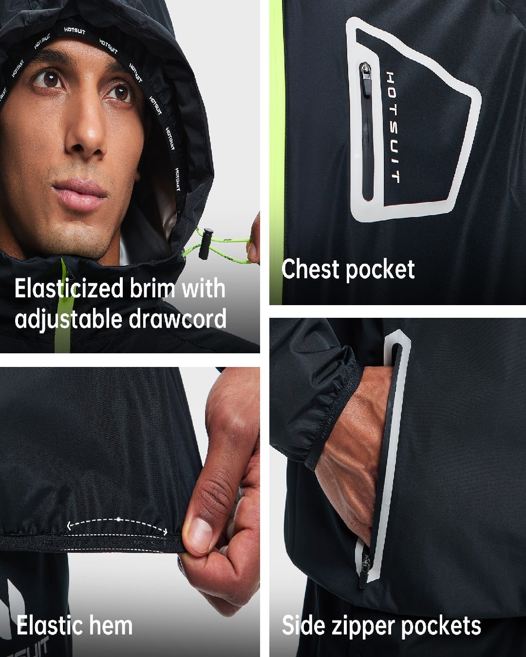 HOTSUIT Men Sweat Suits Exercise Workout Jacket