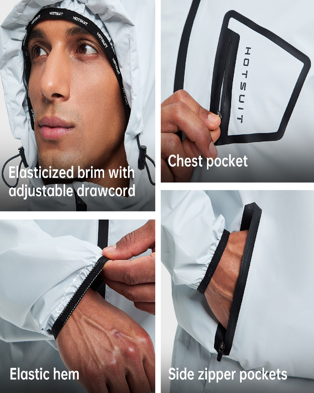 HOTSUIT Men Sweat Suits Exercise Workout Jacket