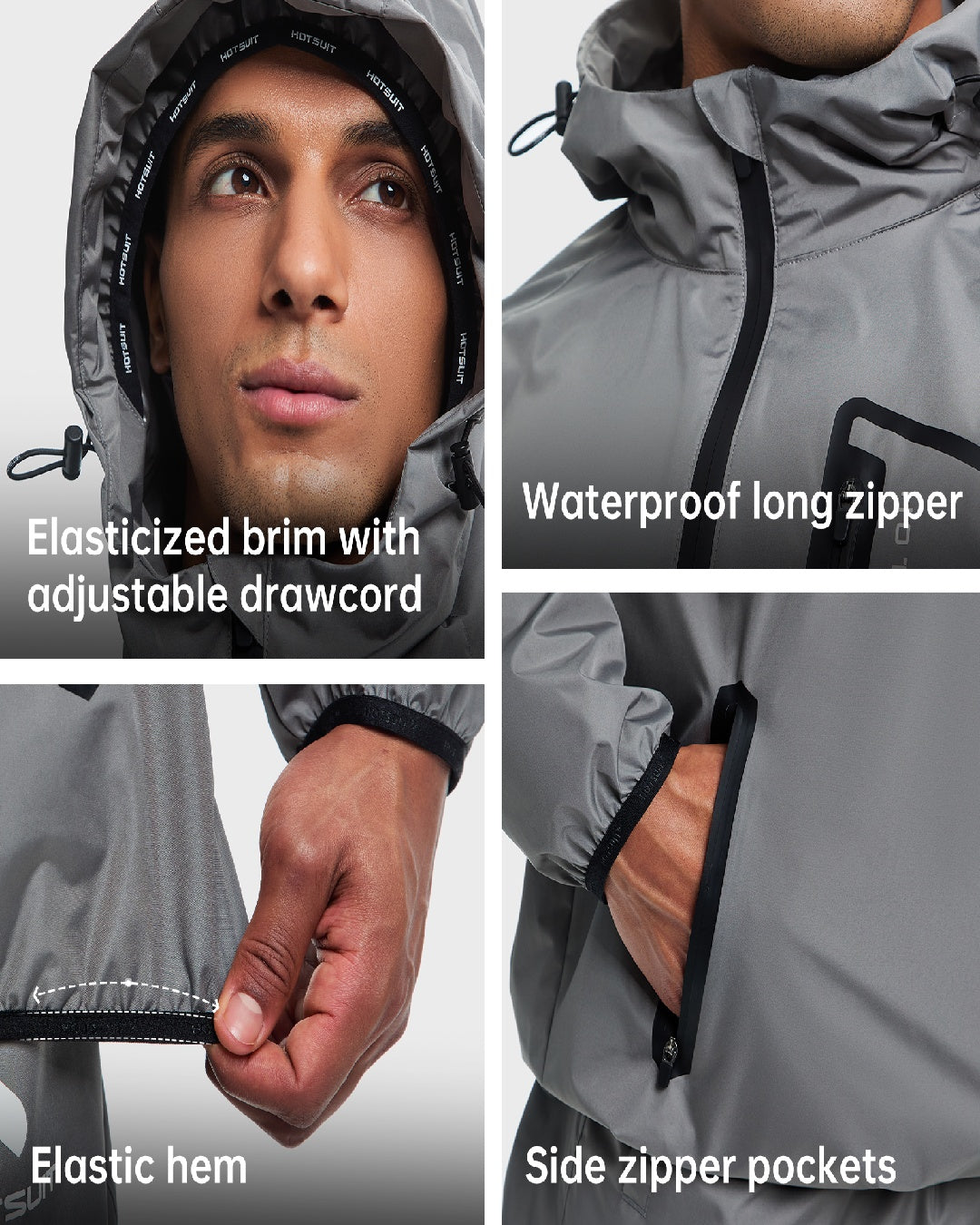 HOTSUIT Men Sweat Suits Exercise Workout Jacket