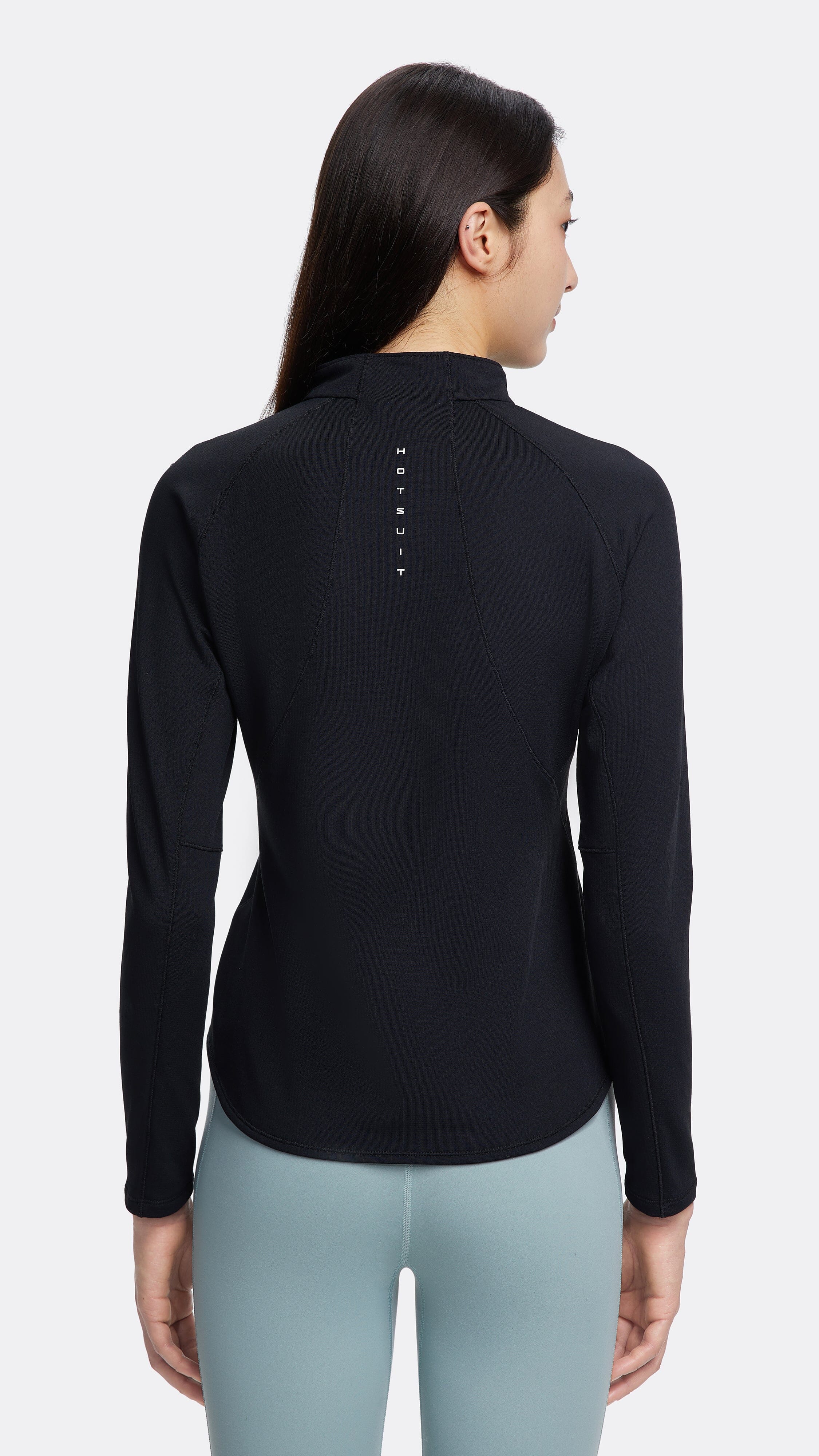 HOTSUIT Women Half Zip Long T-shirts