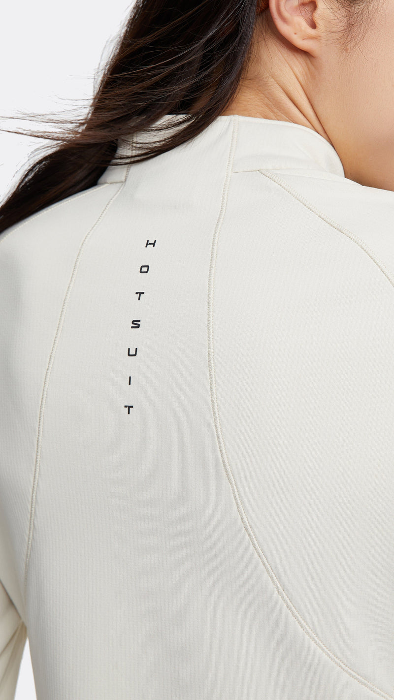 HOTSUIT Women Half Zip Long T-shirts