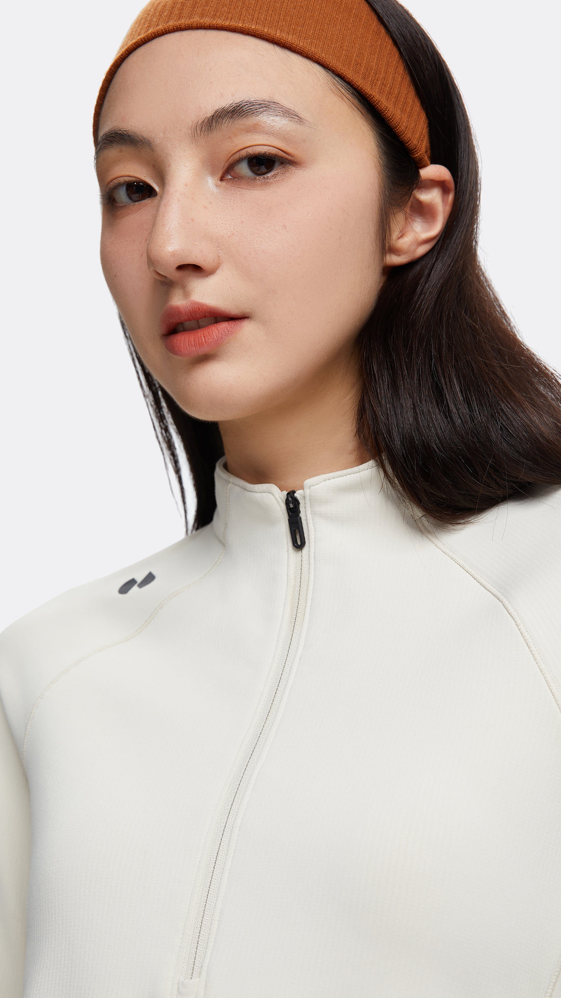 HOTSUIT Women Half Zip Long T-shirts