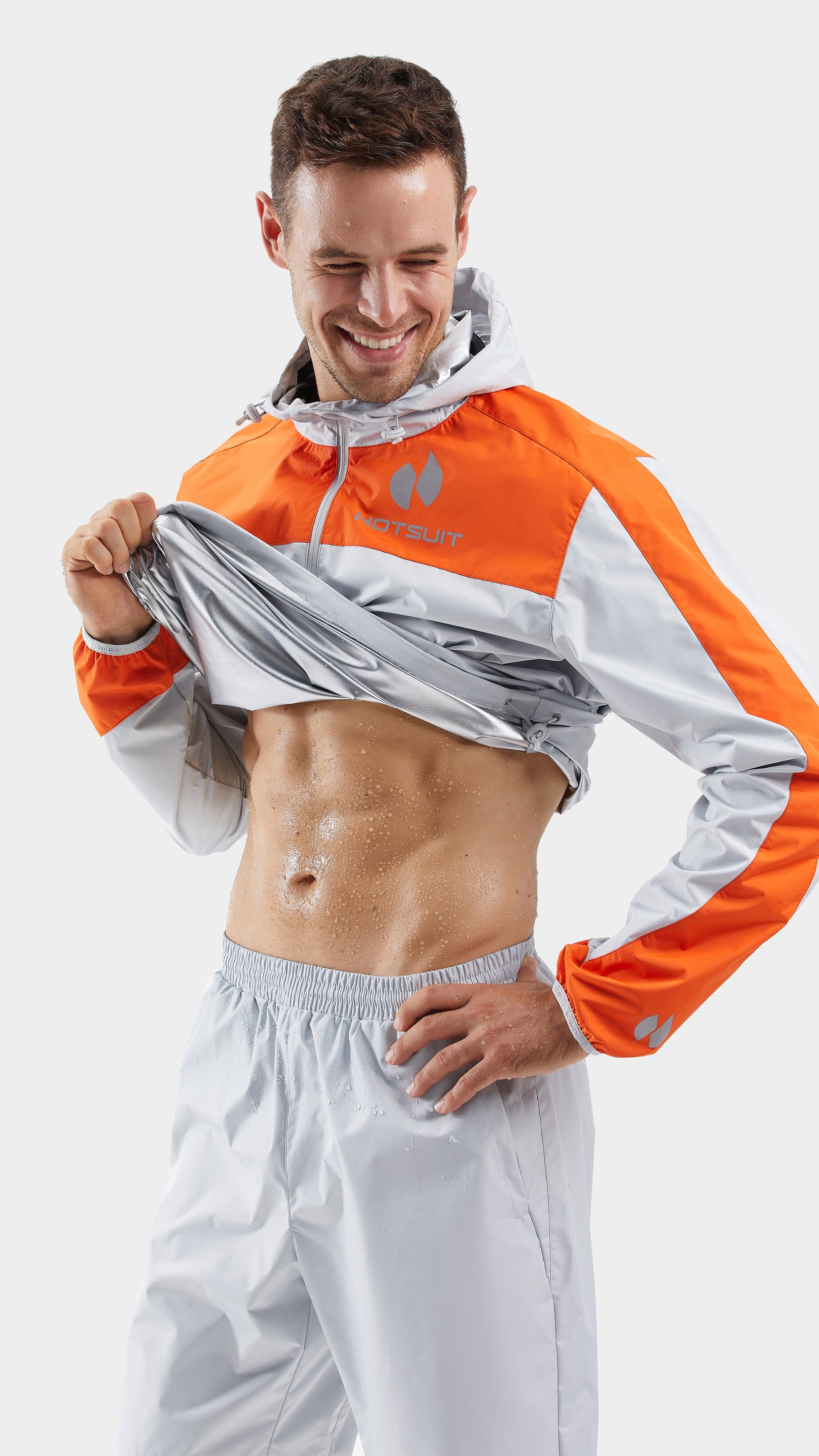 HOTSUIT Men Contrast Sauna Jacket
