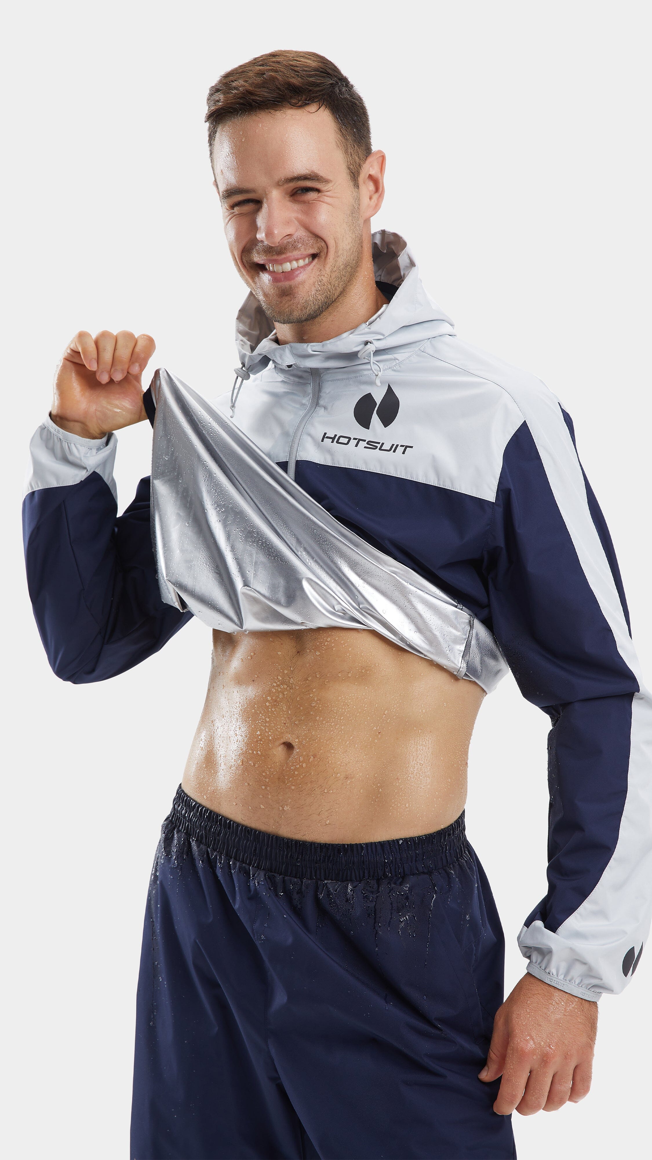 HOTSUIT Men Contrast Sauna Jacket