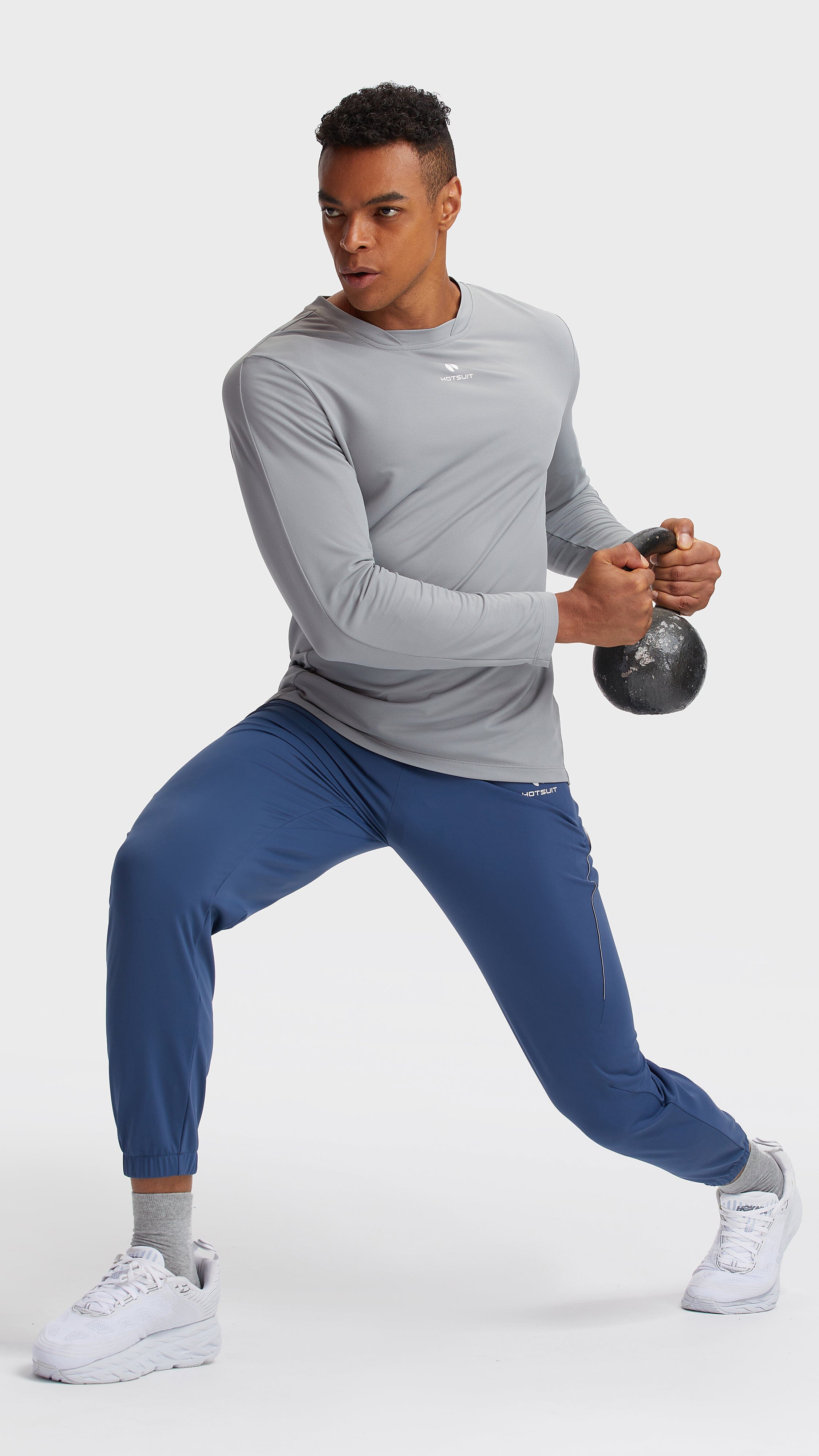 HOTSUIT Men Crewneck Tech long T-Shirt