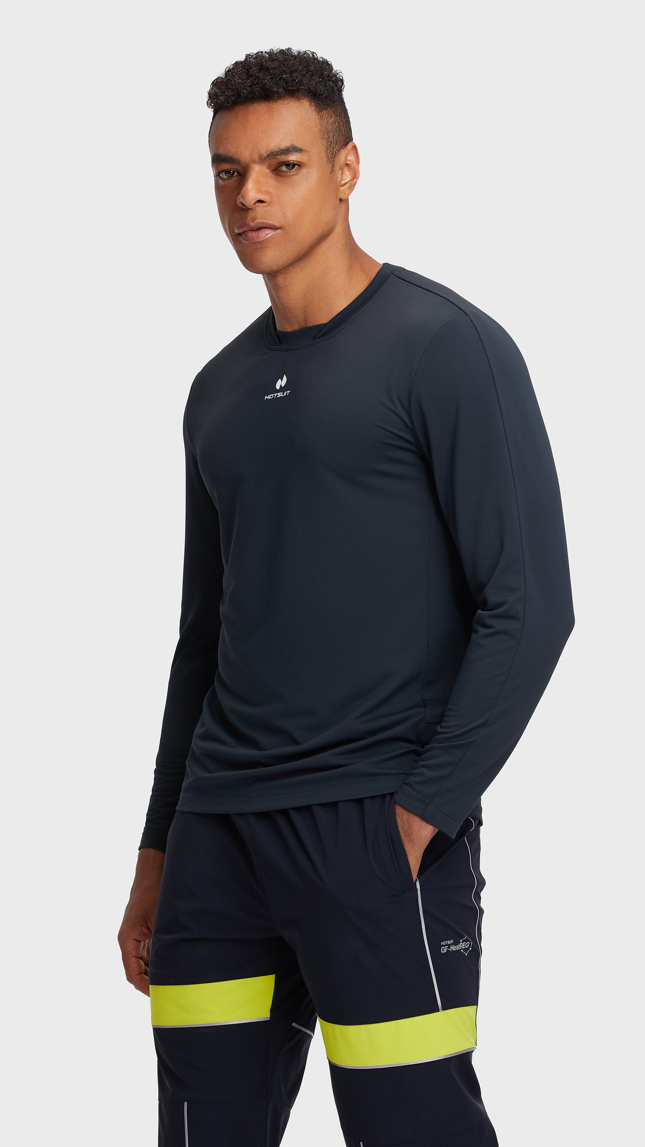 HOTSUIT Men Crewneck Tech long T-Shirt