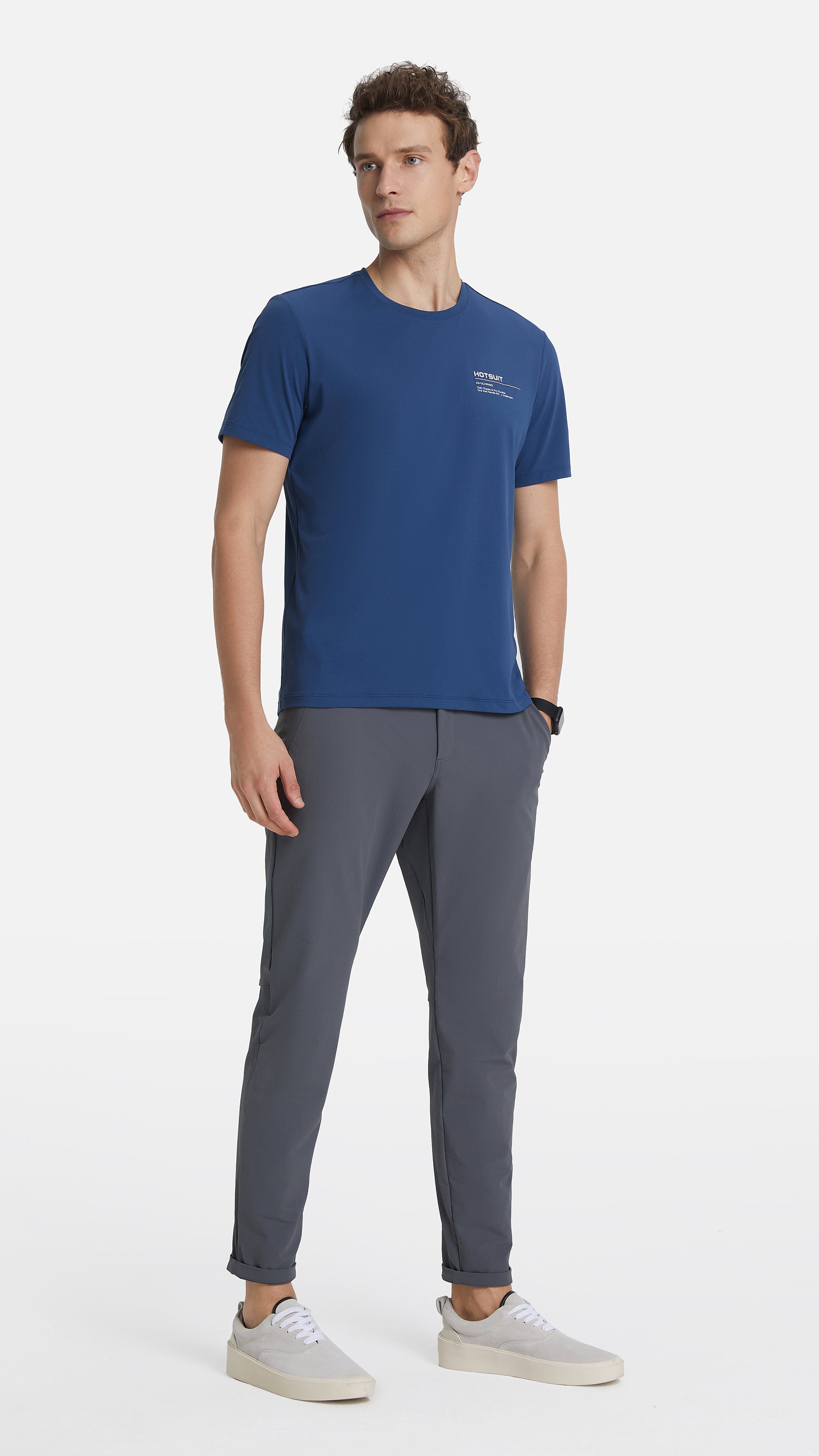 HOTSUIT Men Regular Fit Short T-shirt