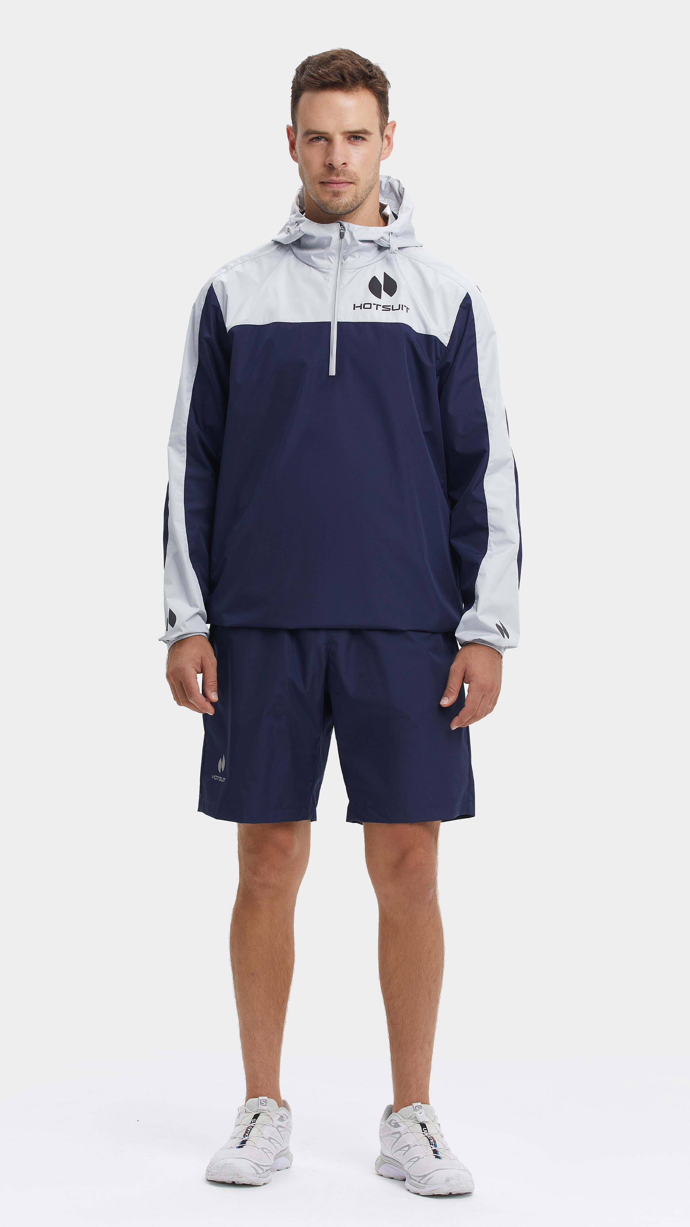 HOTSUIT Men Upgrade Short Half Zip Sauna Suit