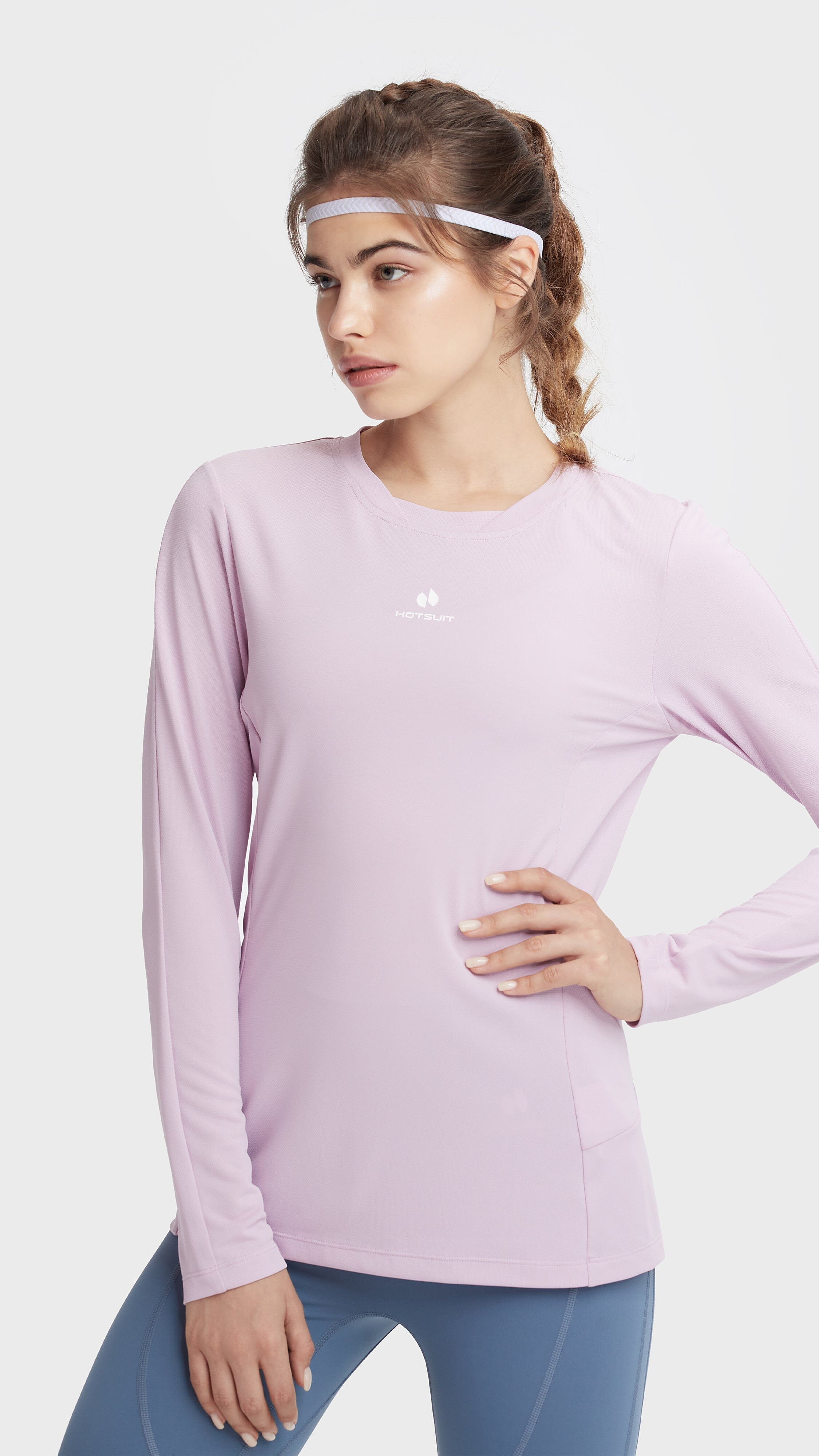HOTSUIT Women Crewneck Tech long T-Shirt