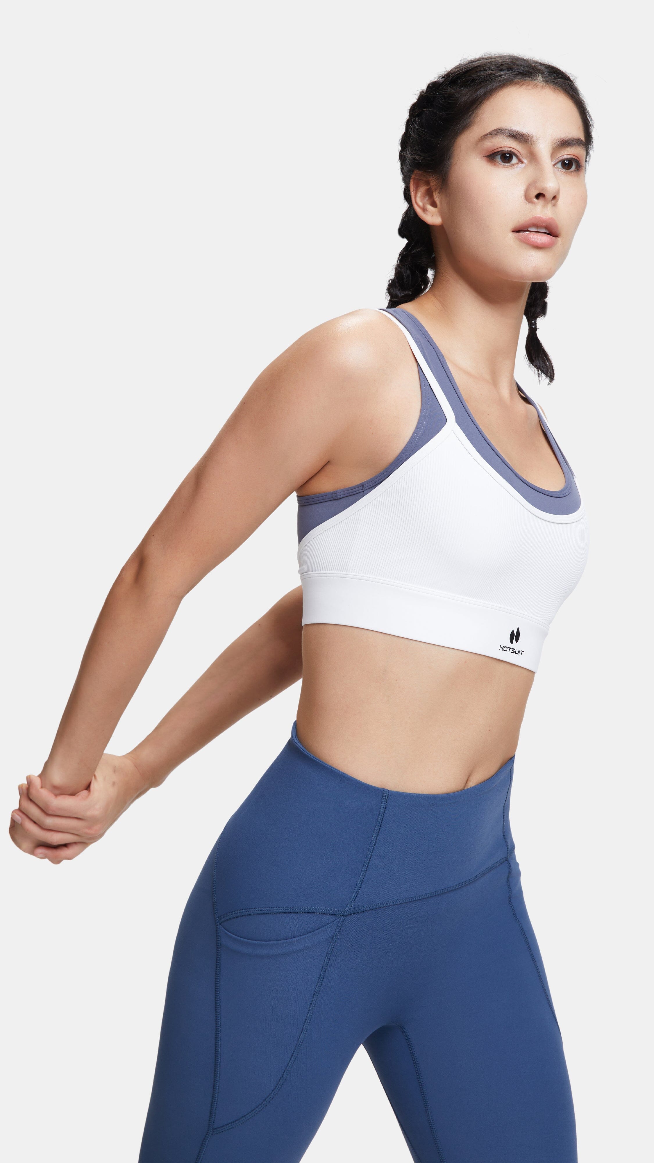 HOTSUIT Women Two-Layer Sports Bra