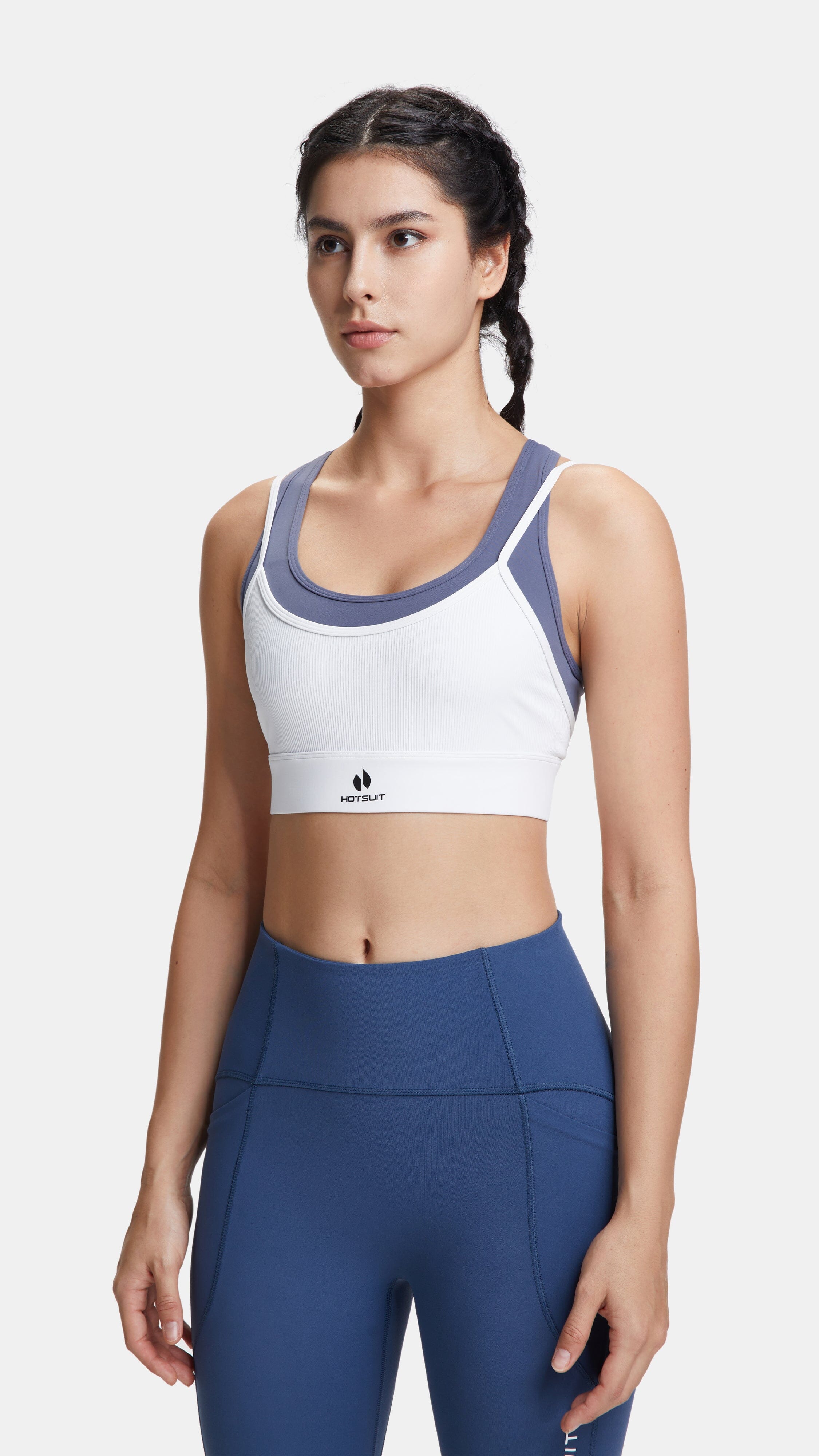 HOTSUIT Women Two-Layer Sports Bra