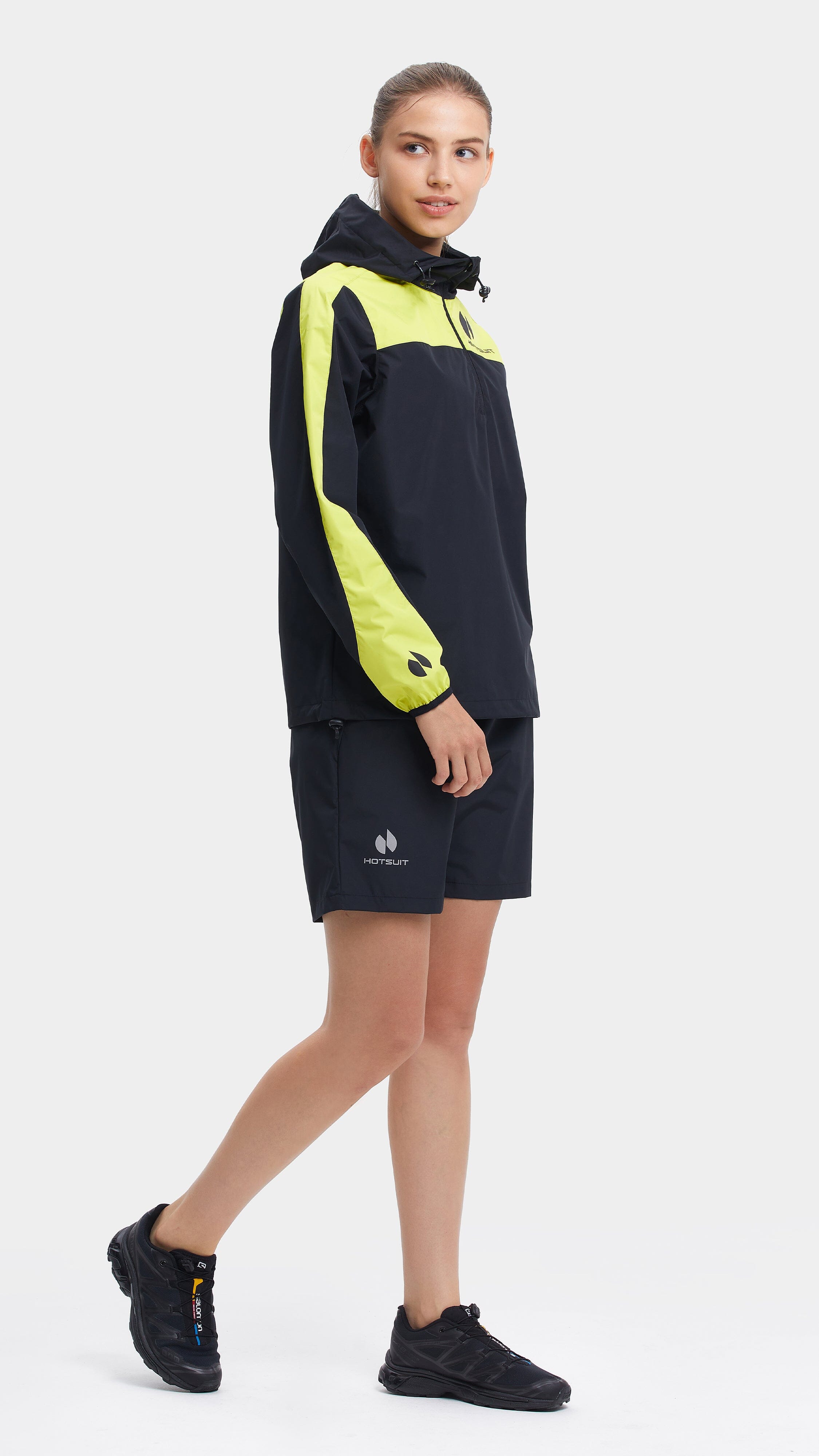 HOTSUIT Women Upgrade Short Half Zip Sauna Suit