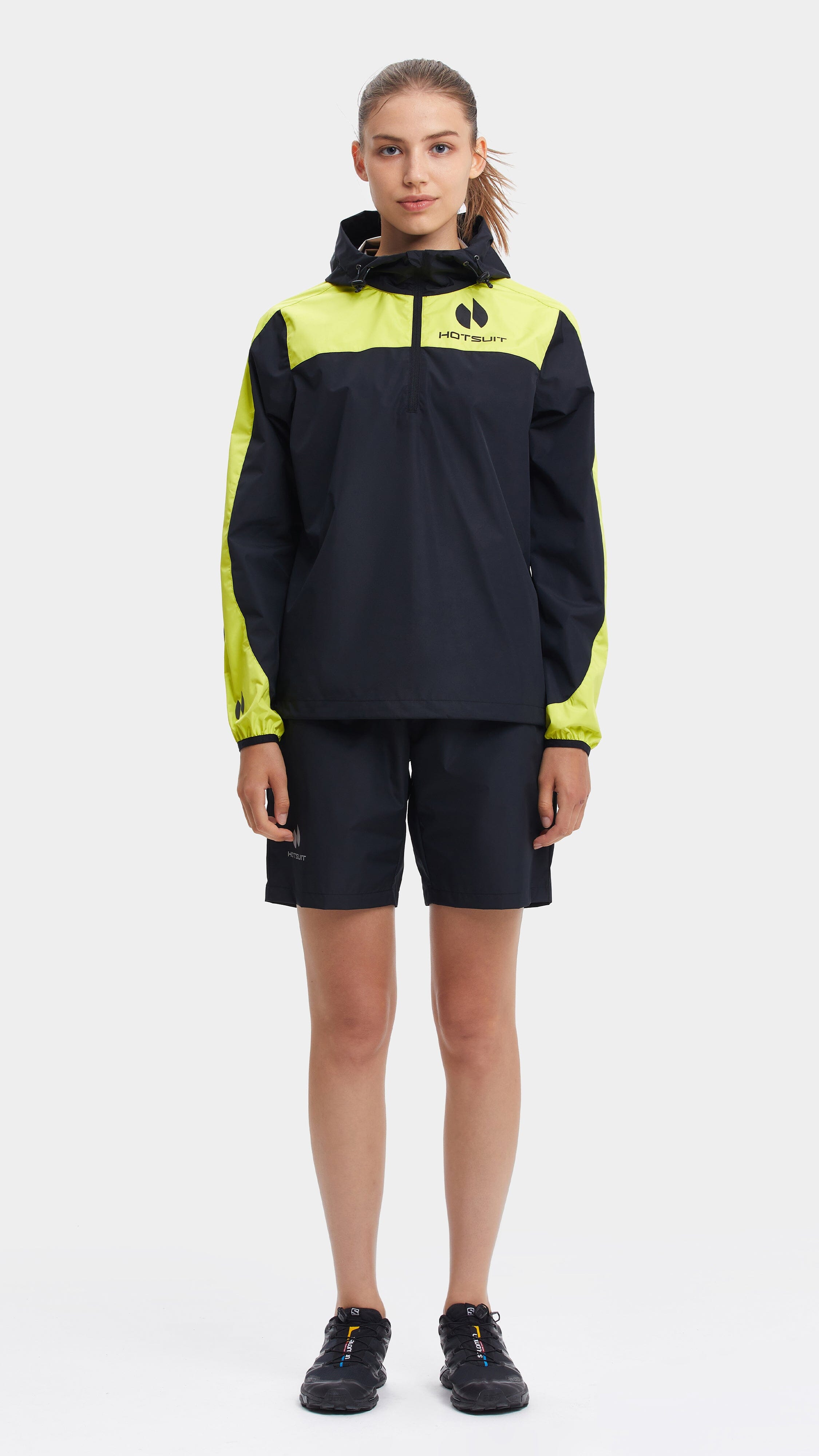 HOTSUIT Women Upgrade Short Half Zip Sauna Suit