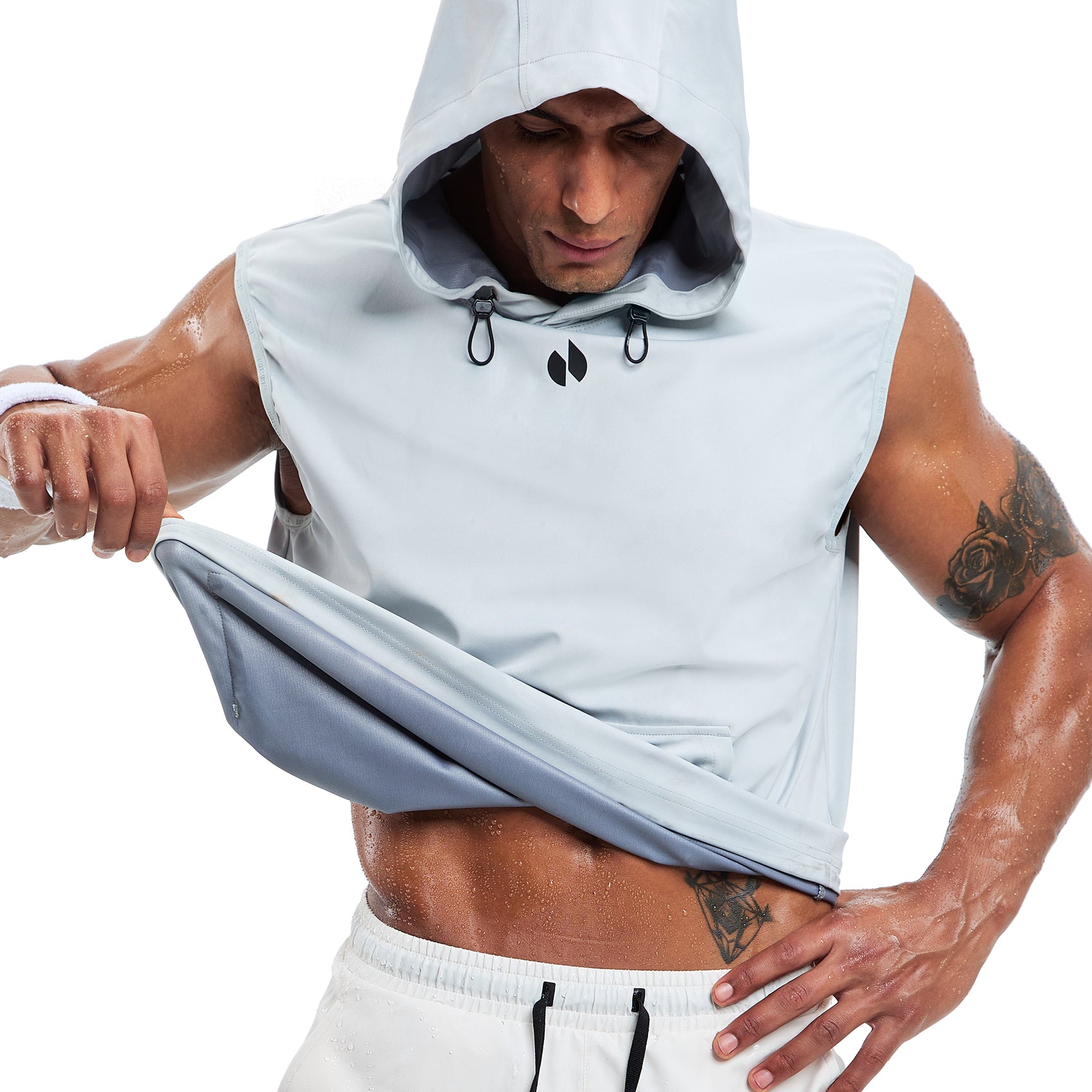 HOTSUIT Men's Sauna Vest – Sweat-Enhancing Workout Top with Dry Fit Fabric