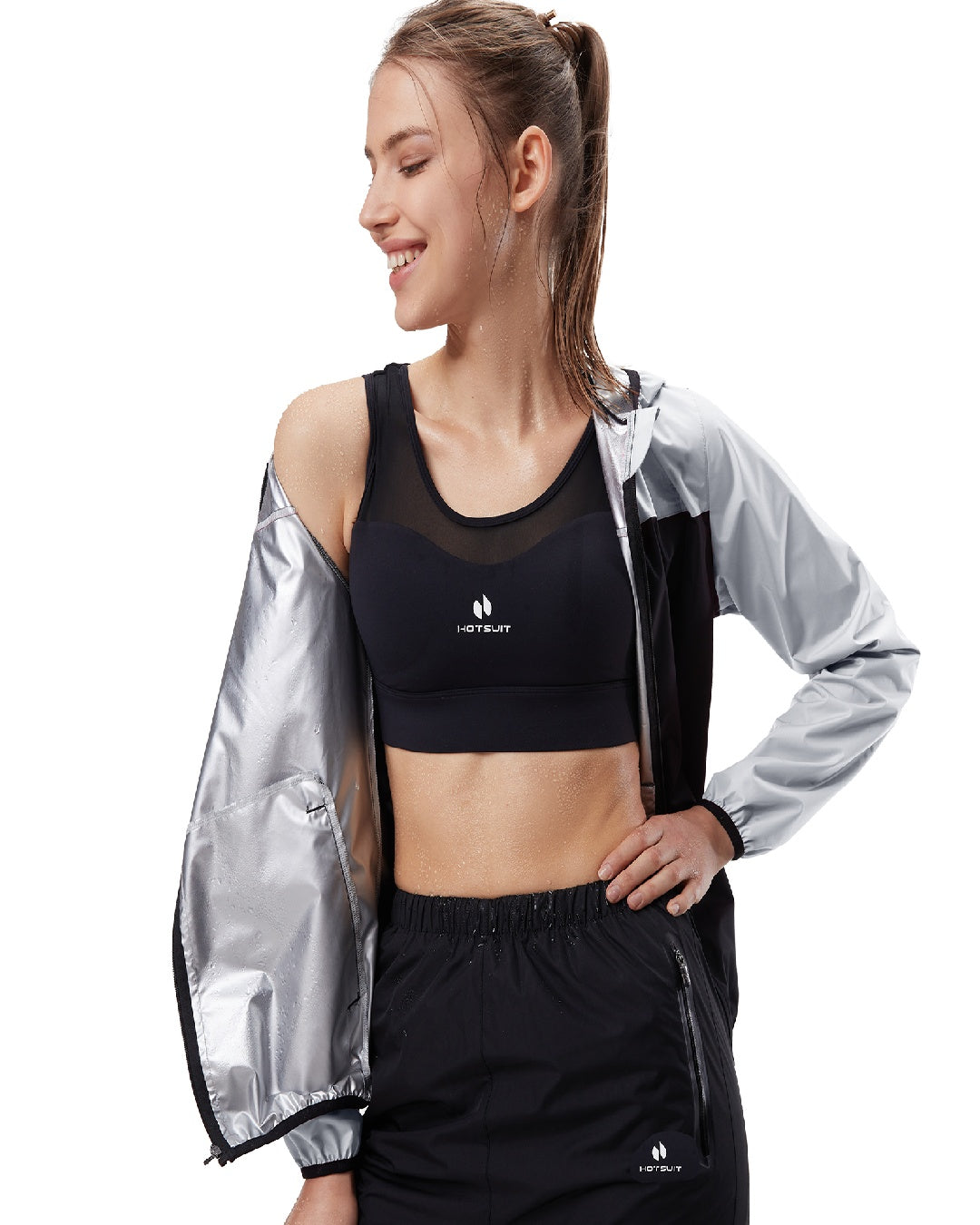 HOTSUIT Women Weight Loss Sweat Suits Sauna Jacket Pant
