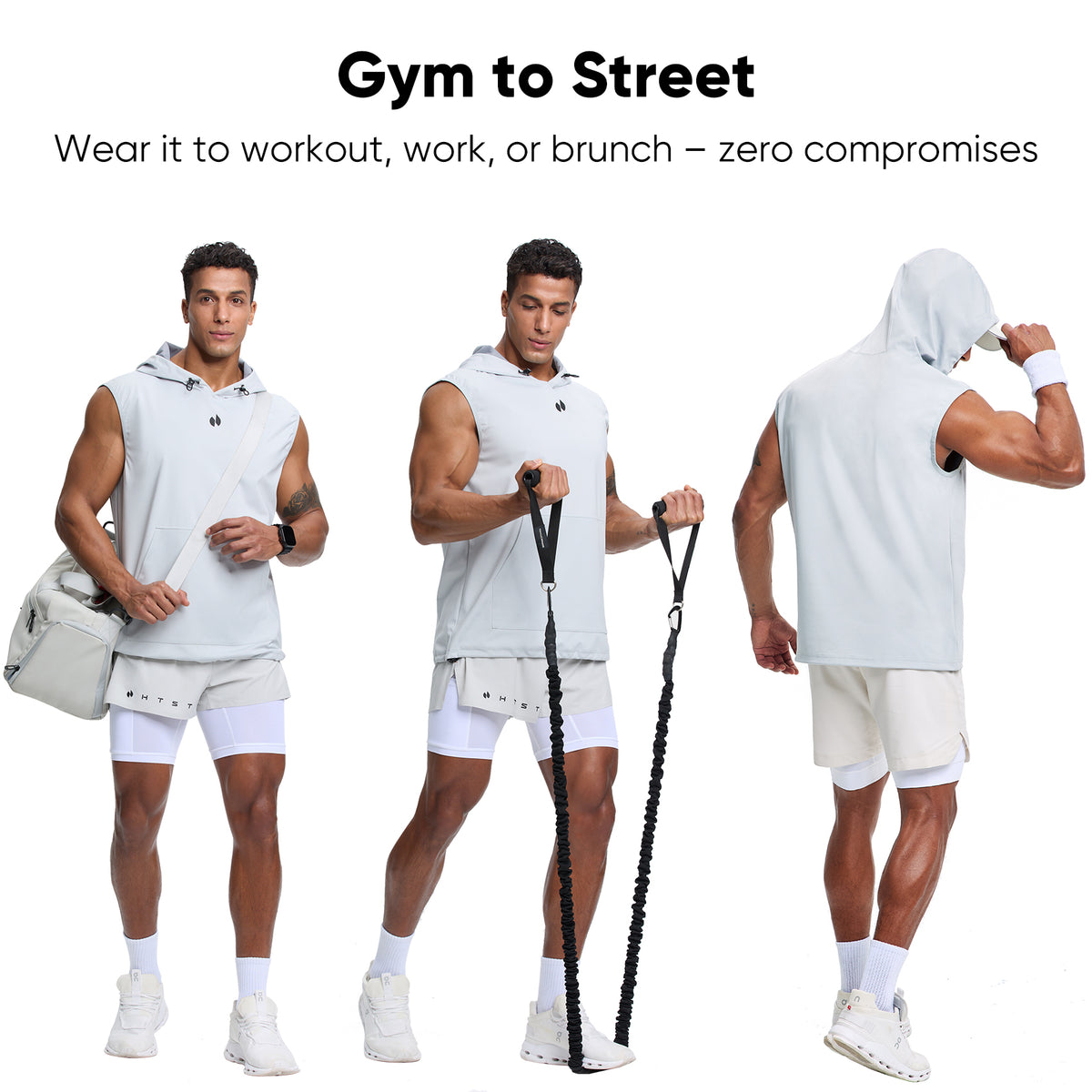 HOTSUIT Men's Sauna Vest – Sweat-Enhancing Workout Top with Dry Fit Fabric