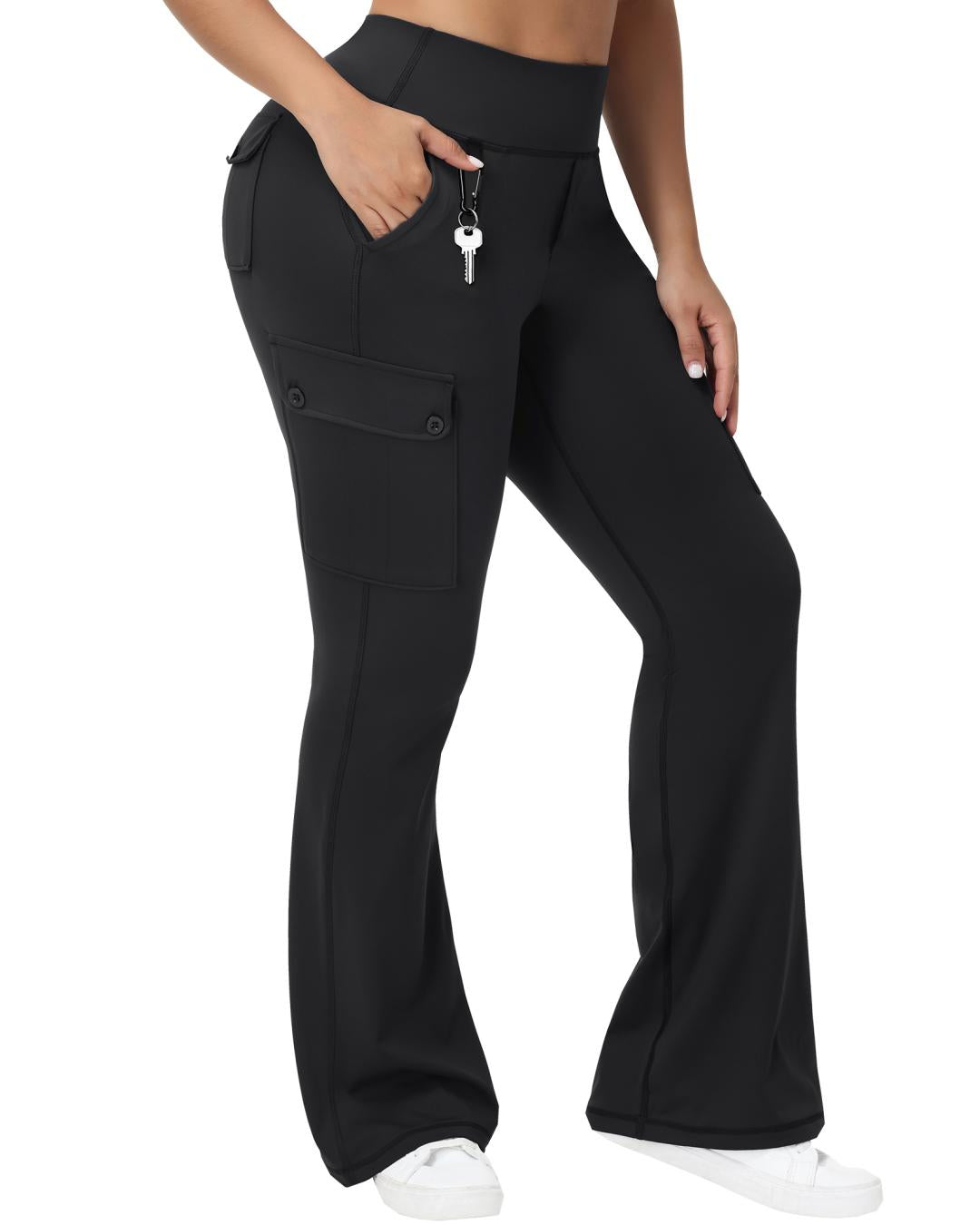 HOTSUIT Women 6 Pockets Cargo Yoga Pants