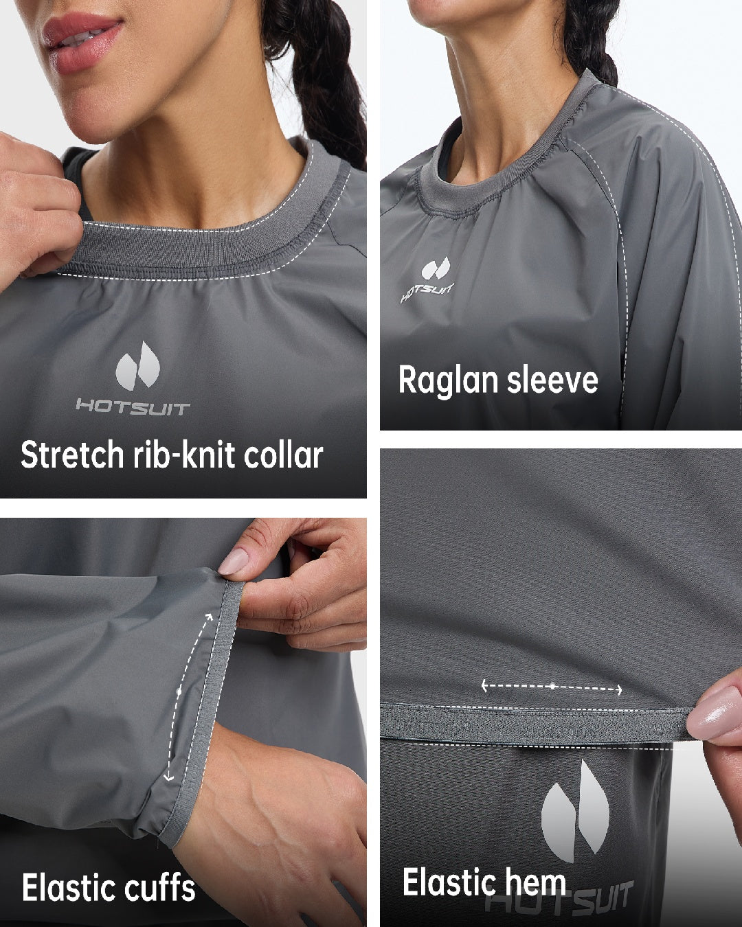 HOTSUIT Women Gym Workout Sauna Jacket Pants