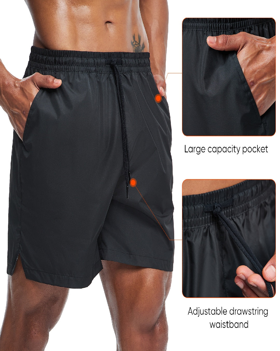 HOTSUIT Mens Sauna Shorts Sweat Sauna Pants