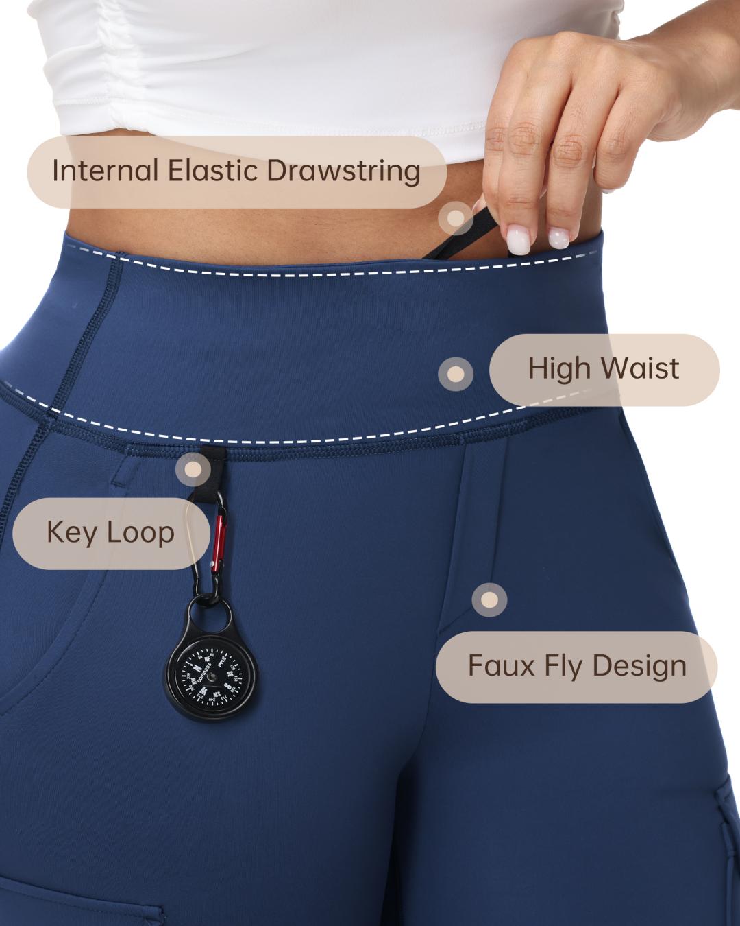 HOTSUIT Women 6 Pockets Cargo Yoga Pants