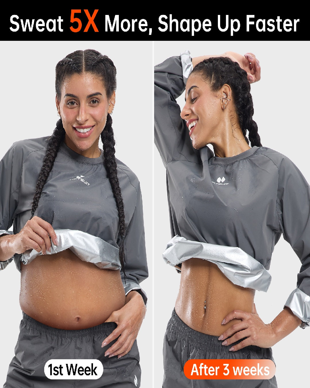 HOTSUIT Women Gym Workout Sauna Jacket Pants