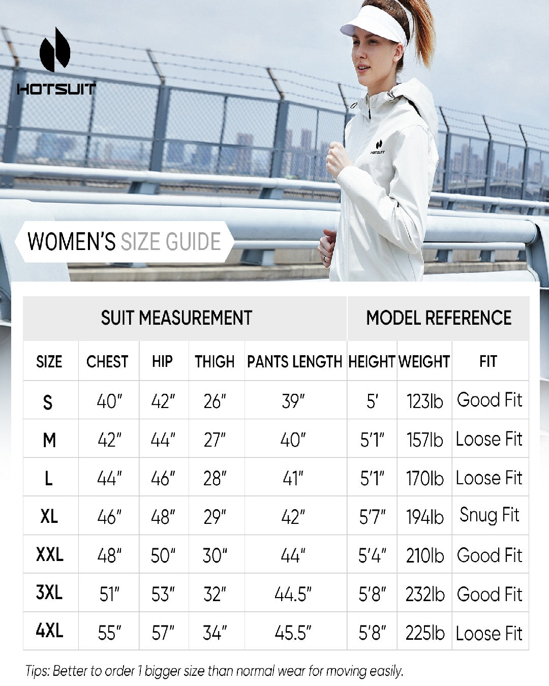 HOTSUIT Women Machine Washable Sweat Sauna Jacket Pants
