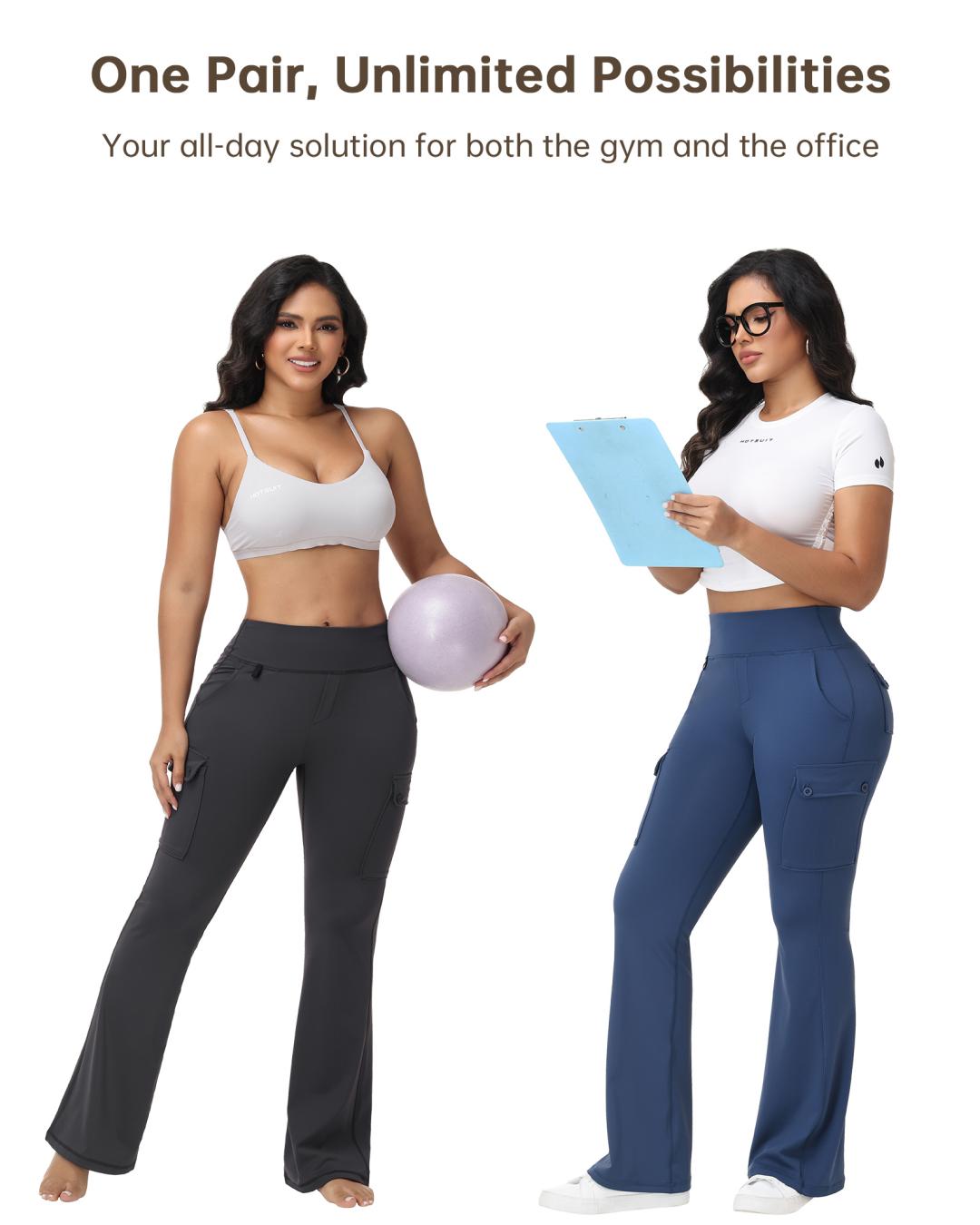 HOTSUIT Women 6 Pockets Cargo Yoga Pants