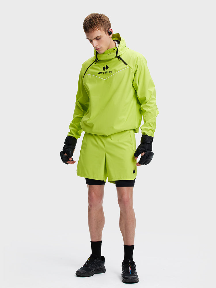 Shop Men's 904 MAX Hooded Sauna Suit with Shorts - HOTSUIT