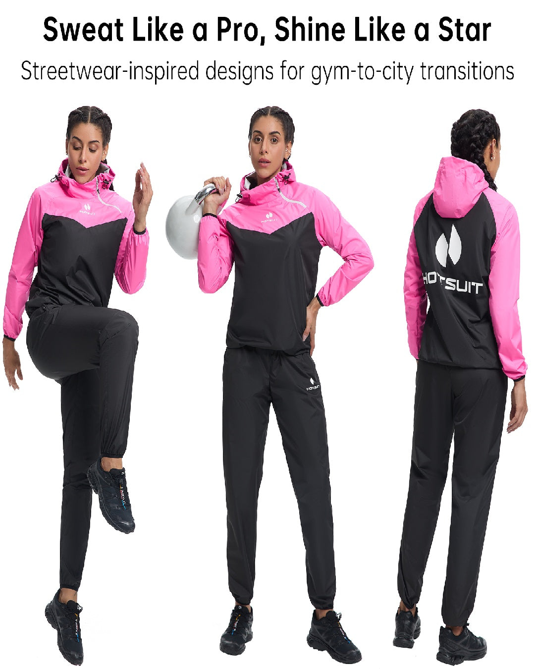 HOTSUIT Women Weight Loss Odorless Sauna Jacket Pant