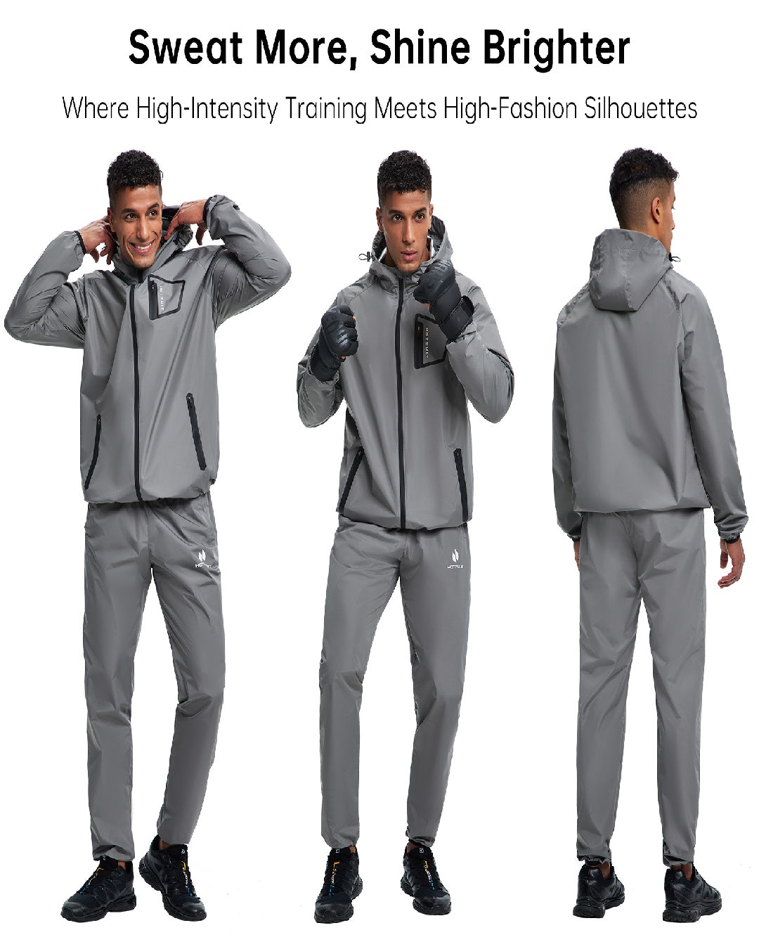 HOTSUIT Men Sweat Suits Exercise Workout Jacket