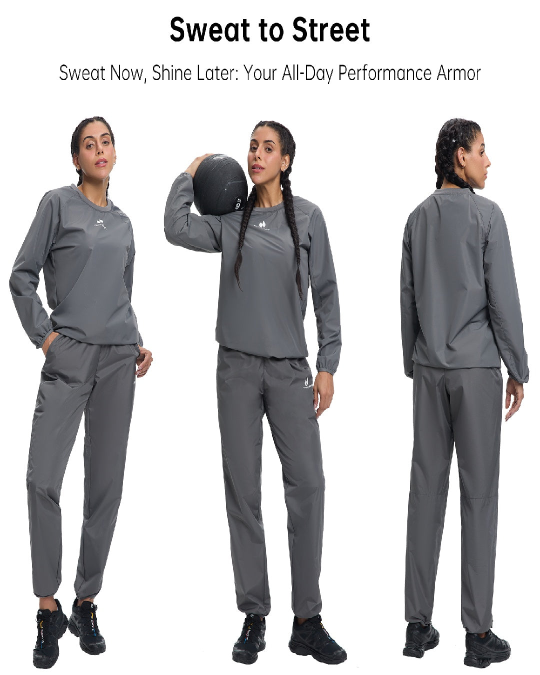 HOTSUIT Women Gym Workout Sauna Jacket Pants