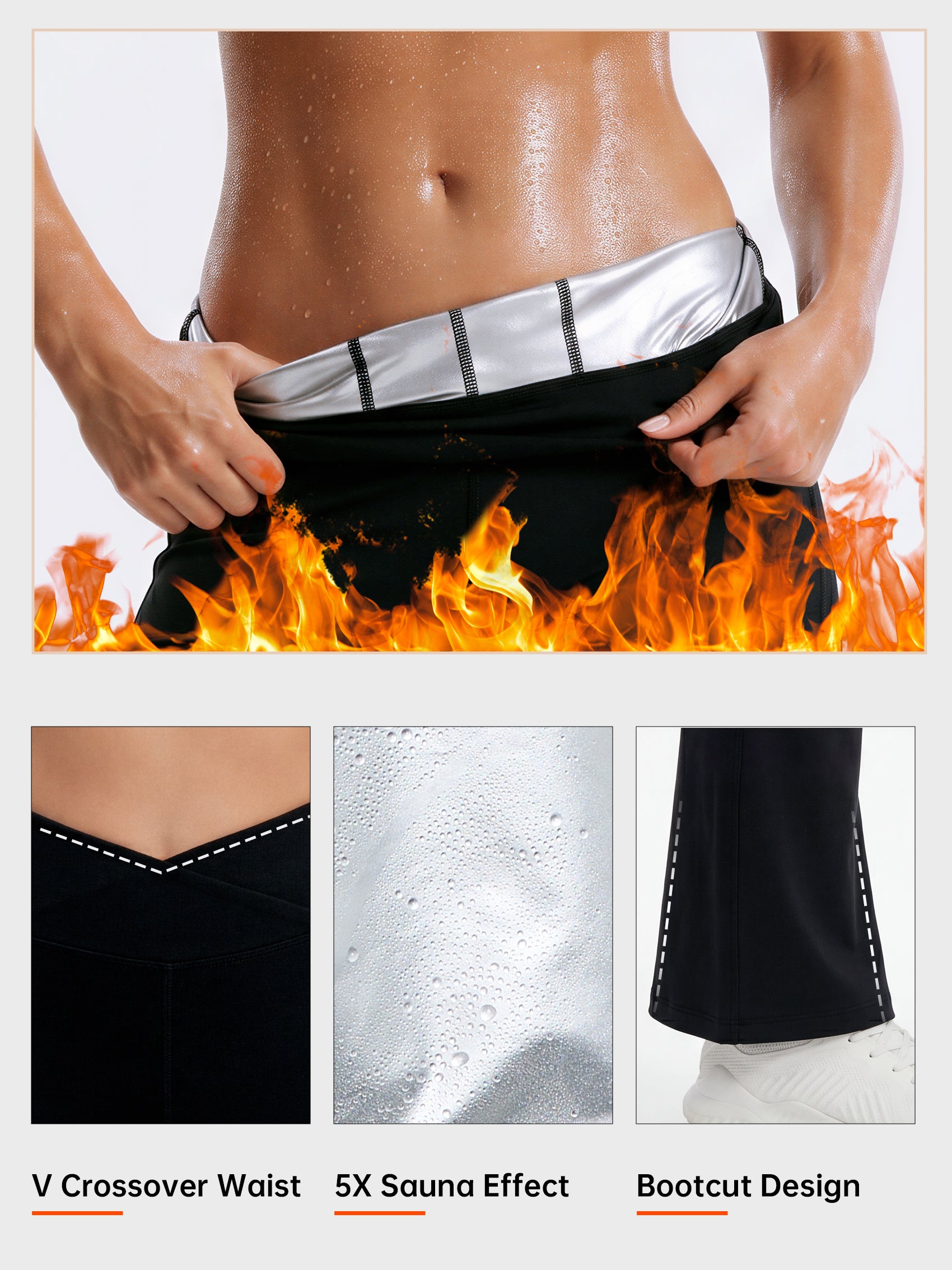HOTSUIT Sauna Leggings for Women High Waist Sweat Pants