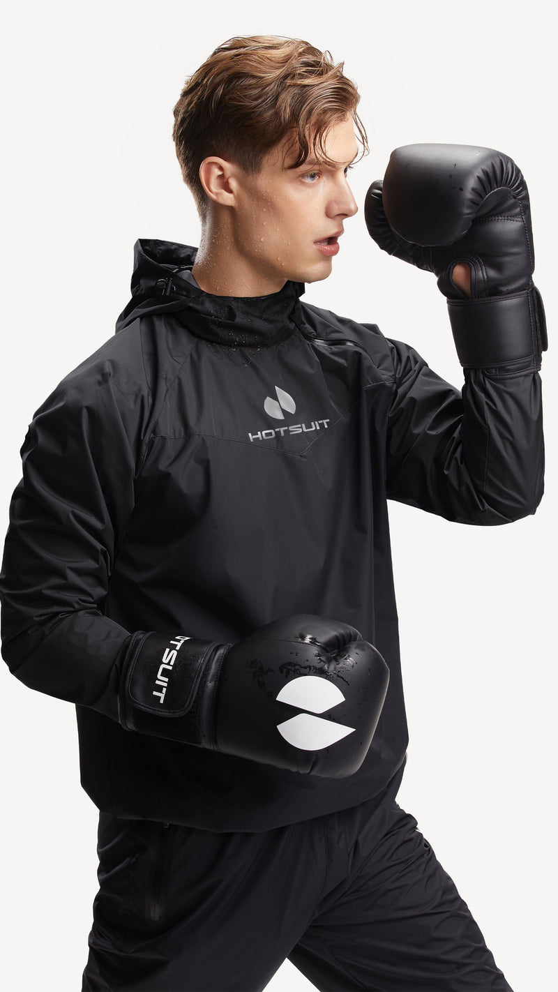 HOTSUIT Men Contrast Long Sleeves Sauna Suit